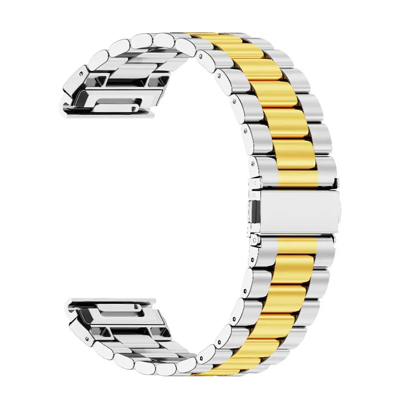 Garmin Fenix 7s Premium Steel Strap (Silver/Gold)