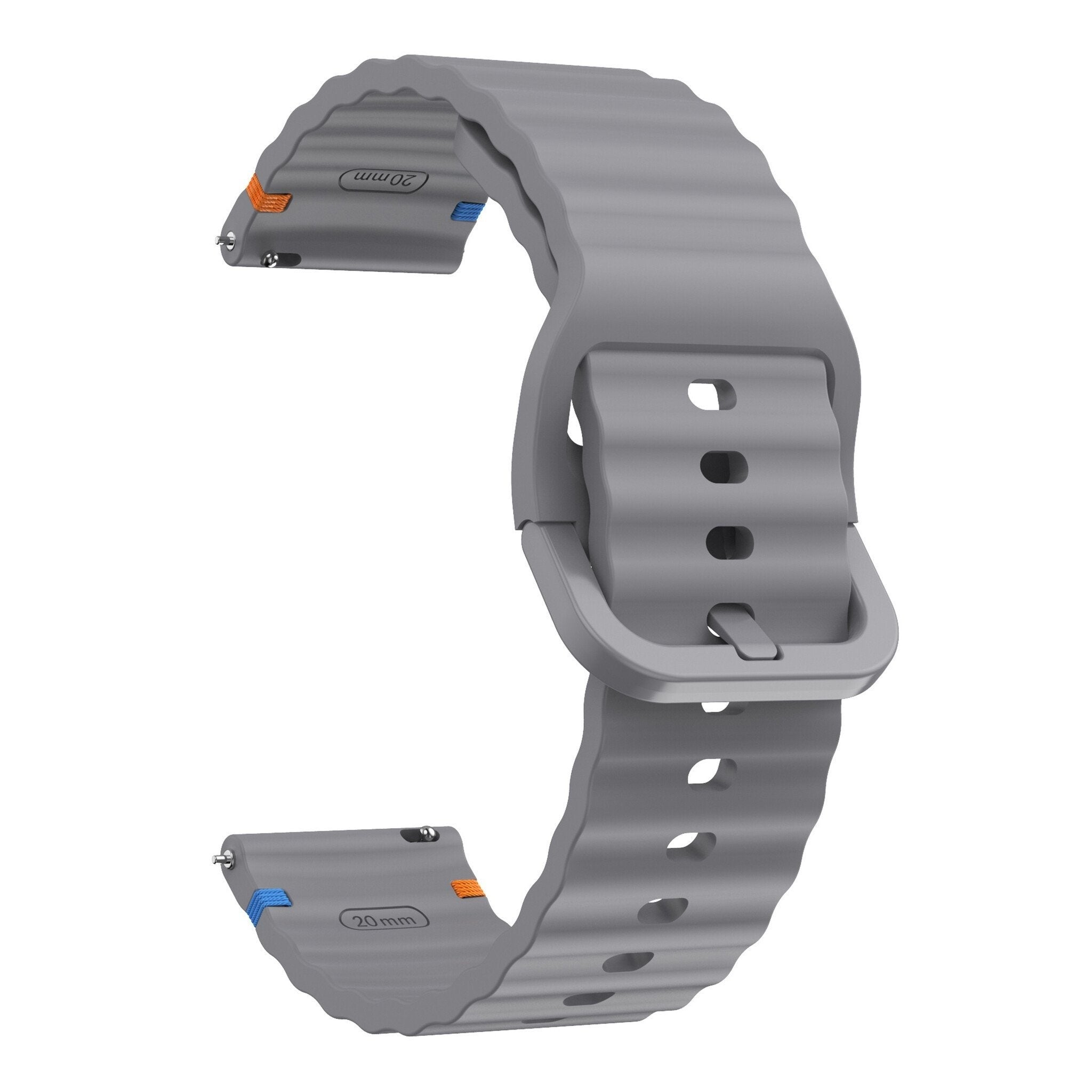 Bracelet silicone ondulé Huawei Watch GT 7 Pro (gris foncé)