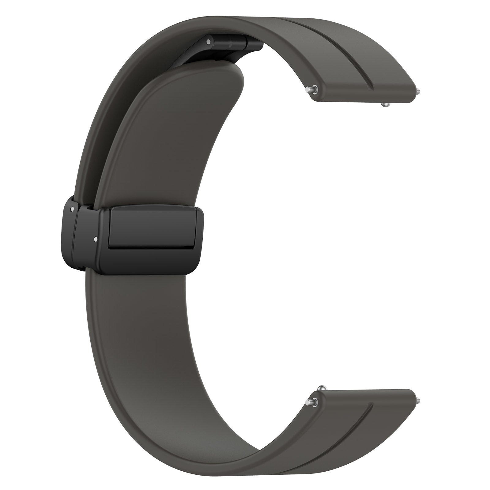 Withings Steel HR - 40mm D-Buckle Silicone Strap (Dark Grey)