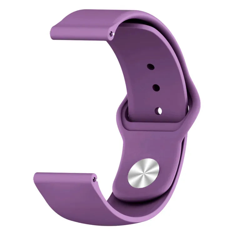 Silicone Sport Strap, purple, without a watch, 3/4 front view