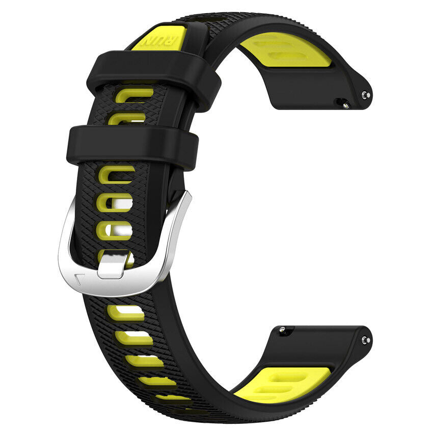 Garmin Venu 4 - 45mm Buckled Sport Strap (Black/Yellow)