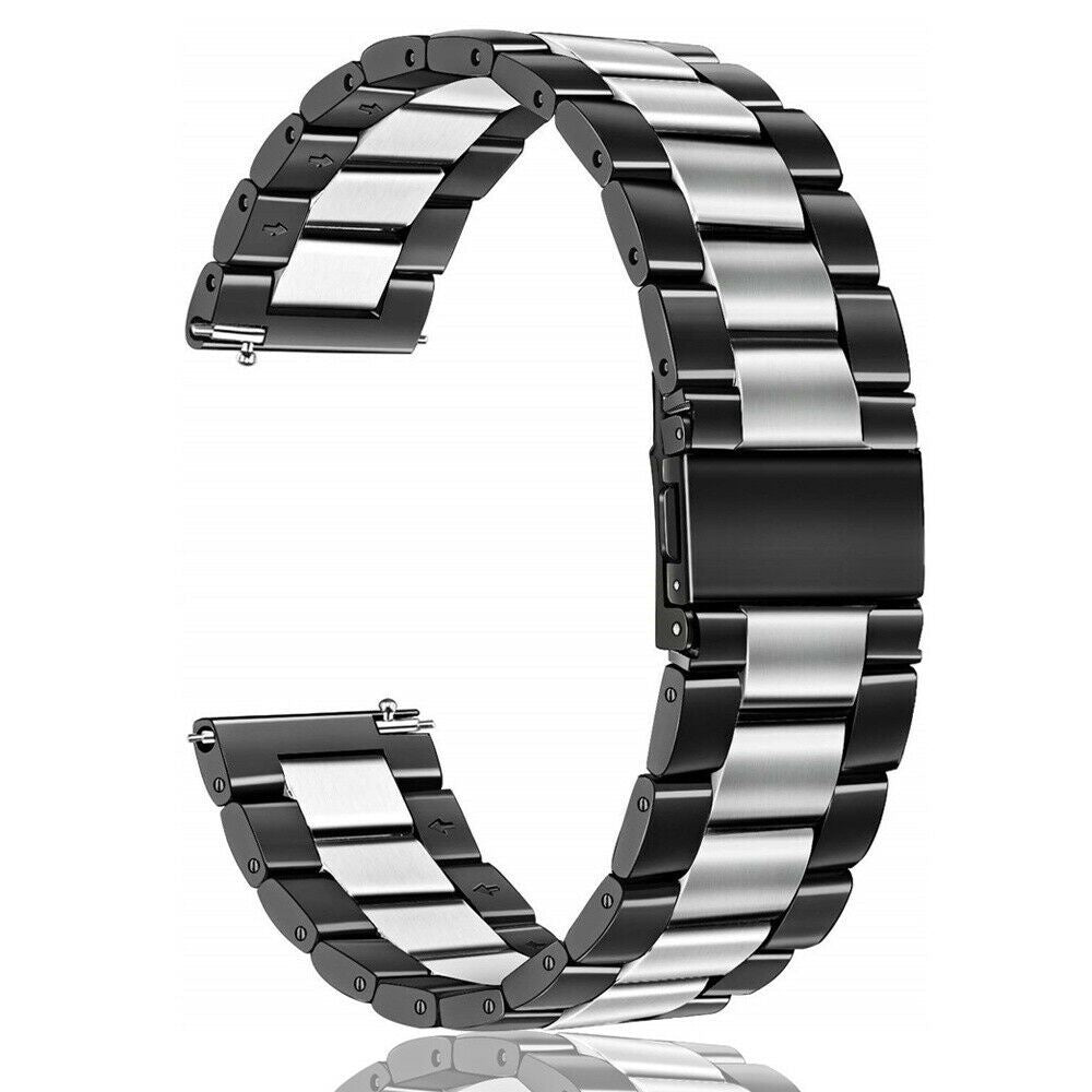 Bracelet acier Garmin Venu SQ (noir/argent)