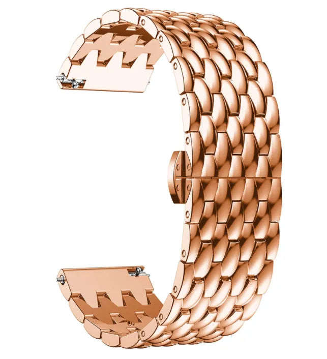 Bracelet dragon acier Huawei Watch GT 7 Pro (or rose)