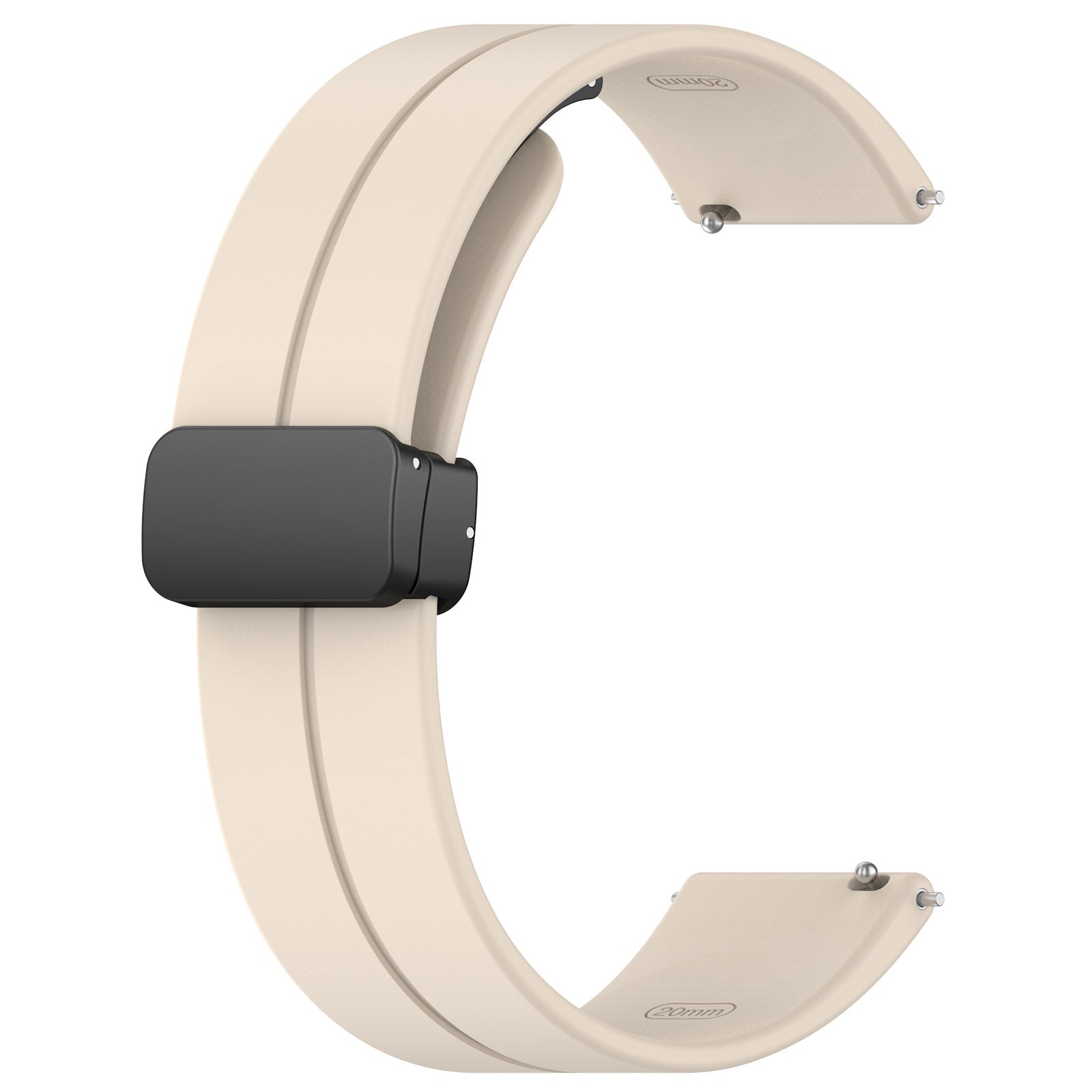 Withings Steel HR - 40mm D-Buckle Silicone Strap (Starlight)