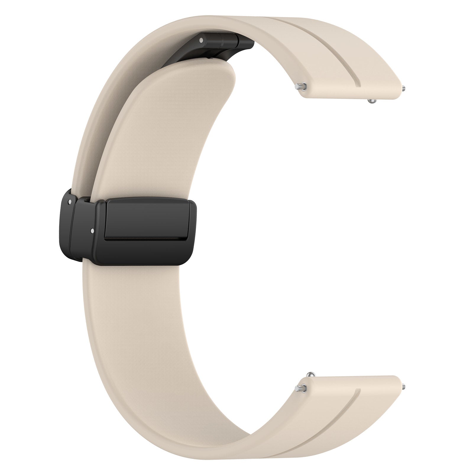 Withings ScanWatch 2 - 42mm D-Buckle Silicone Strap (Starlight)