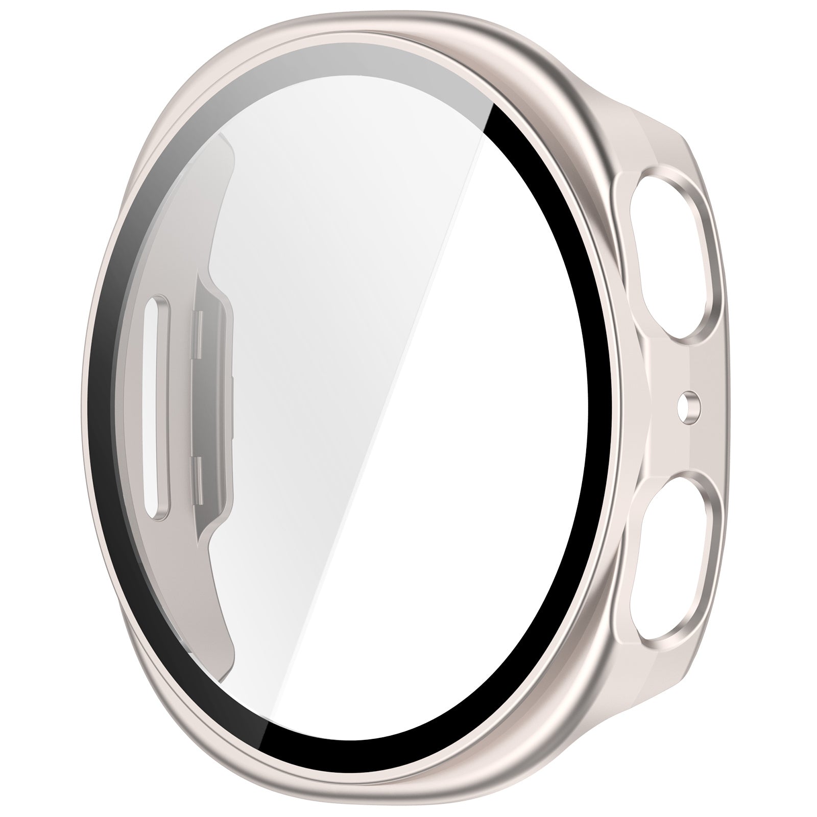 Coque rigide avec verre Samsung Galaxy Watch 8 - 40mm / 9 - 40mm (lumière stellaire)