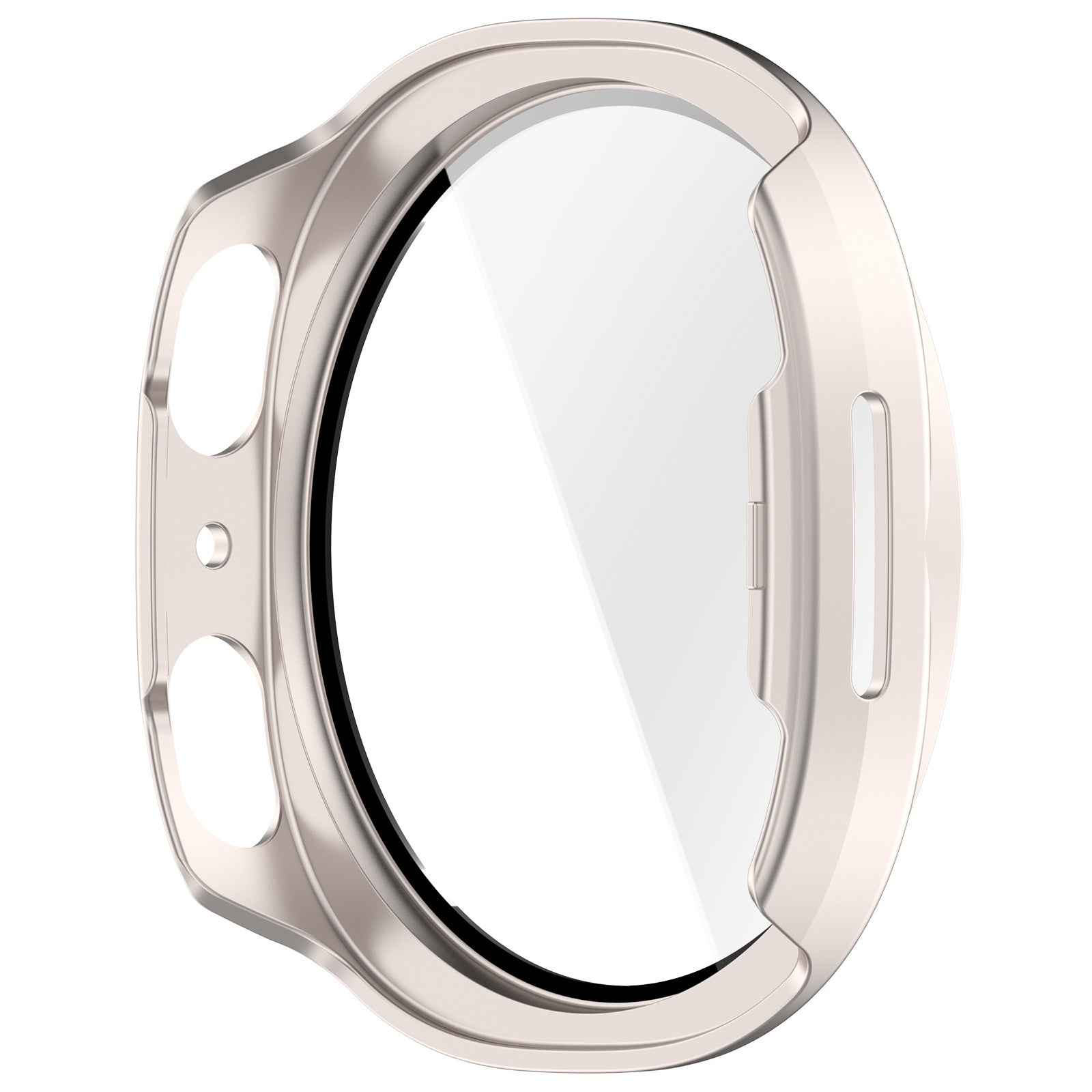 Coque rigide avec verre Samsung Galaxy Watch 8 - 40mm / 9 - 40mm (lumière stellaire)