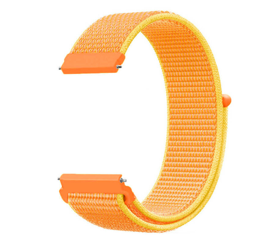 Nylon Strap, orange/yellow, without a watch, 3/4 front view