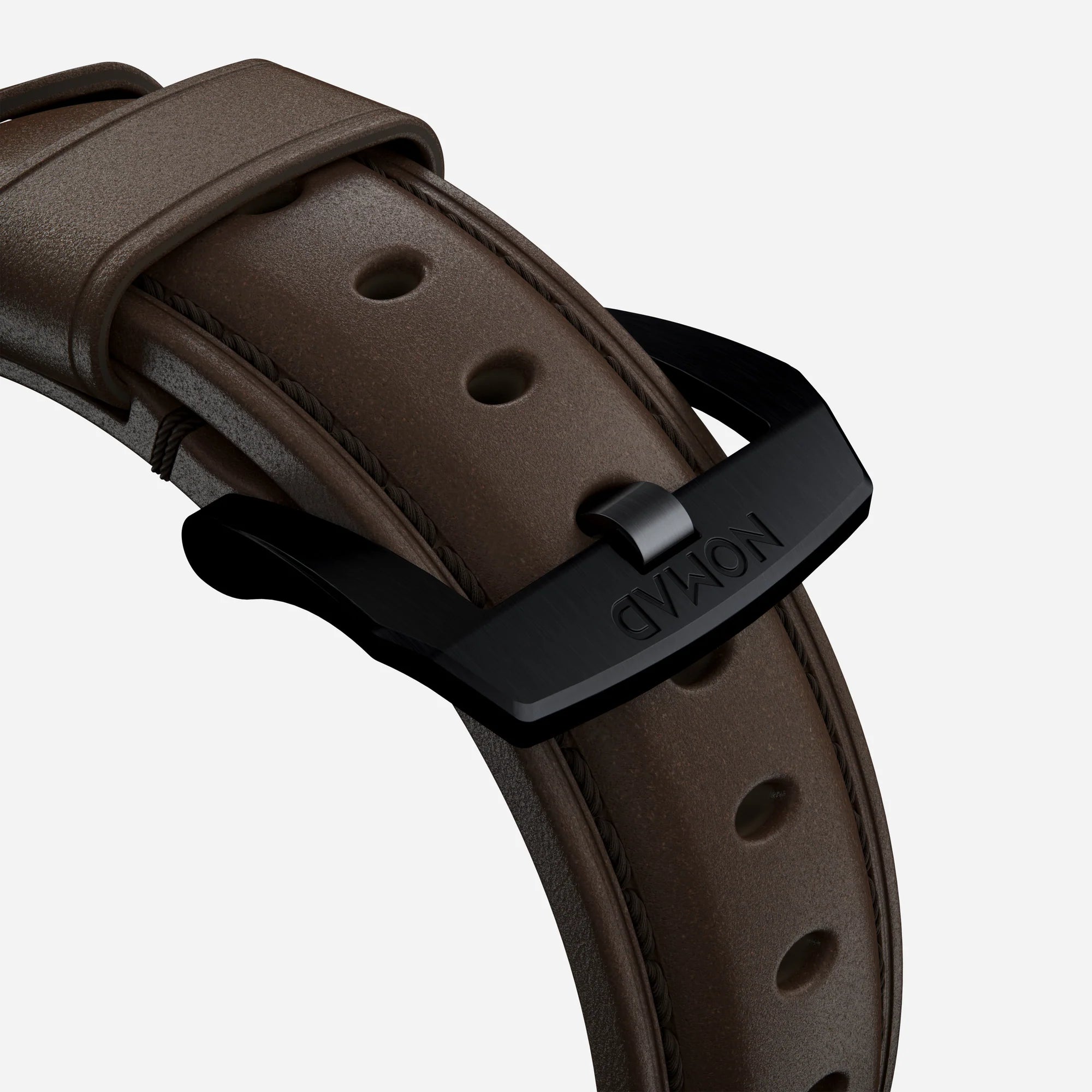 Nomad Bracelet cuir tradicional Apple Watch (marron/noir)