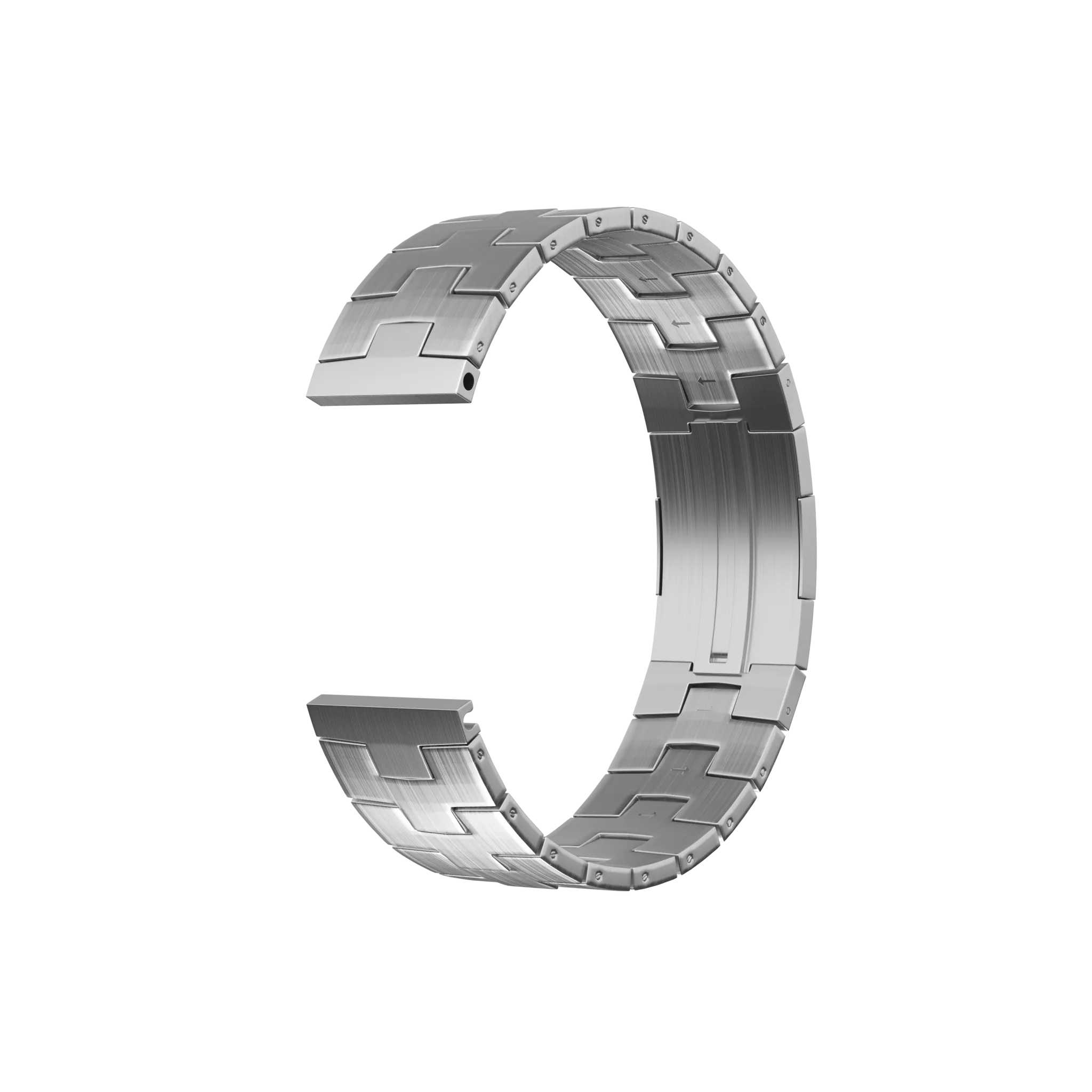Bracelet titane granulaire Huawei Watch GT 5 Pro - 46mm- cierre plano (argenté)