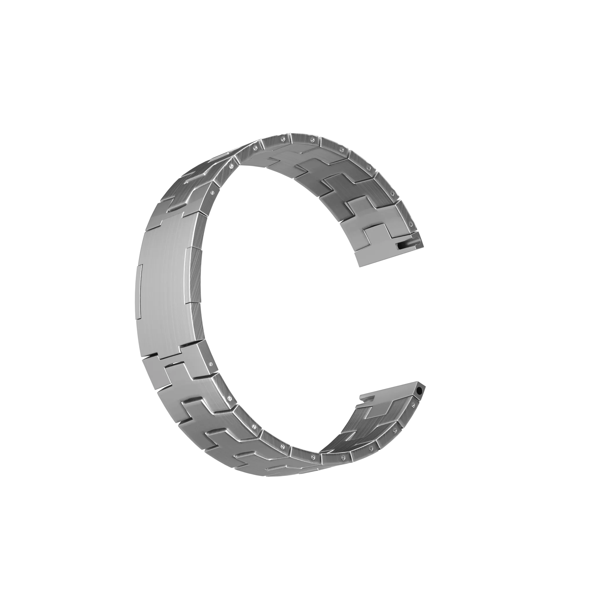 Bracelet titane avec boucle plate Huawei Watch GT 6 46mm (argent)