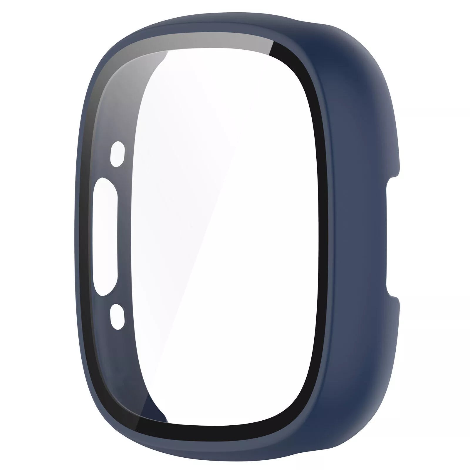 Coque rigide avec verre Fitbit Versa 4 / Sense 2 (bleu)