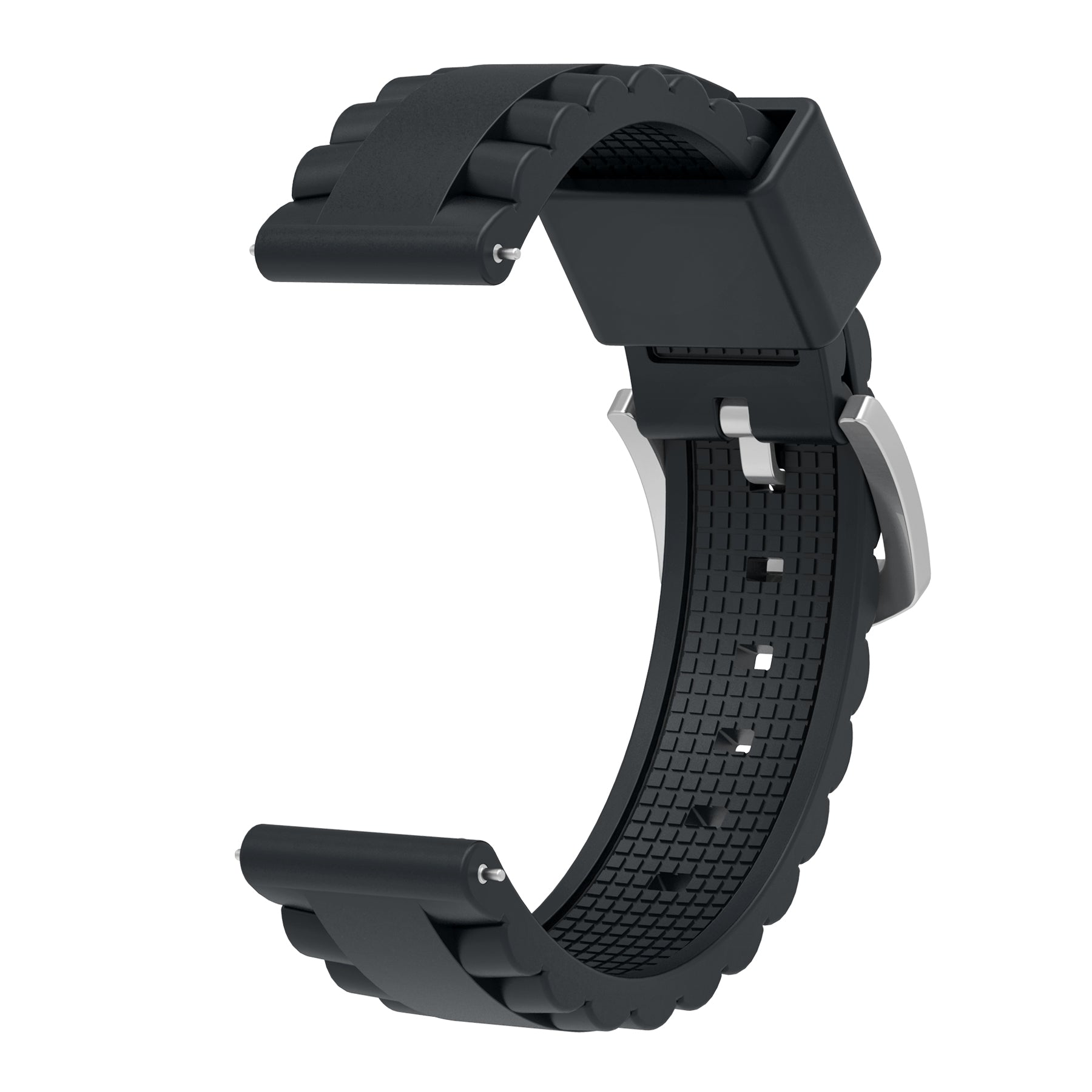 Nomad Bracelet silicone ondulé Coros (noir)