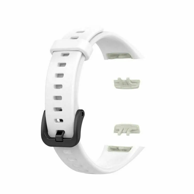 Silicone Strap, white, without a watch, 3/4 rear view