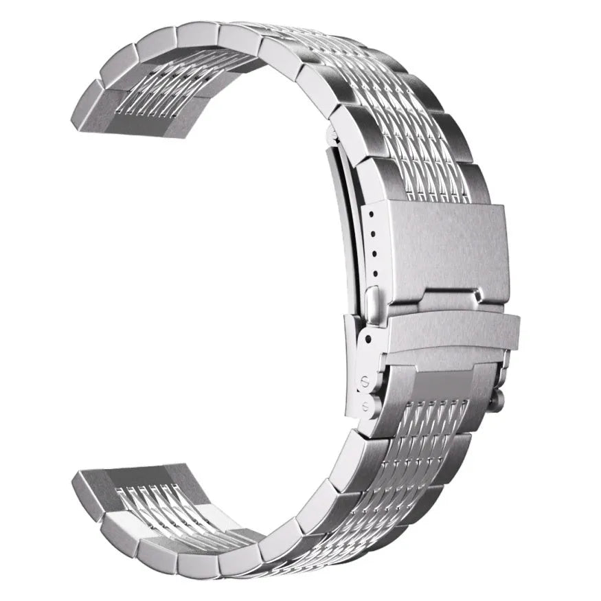 Bracelet luxe à maillons acier Amazfit Active 2 (argent)