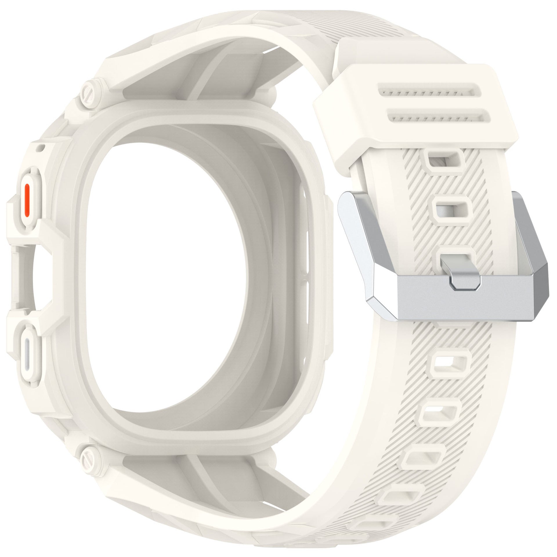 Bracelet TPU avec cadre Samsung Galaxy Watch Ultra 2 (blanc ivoire)