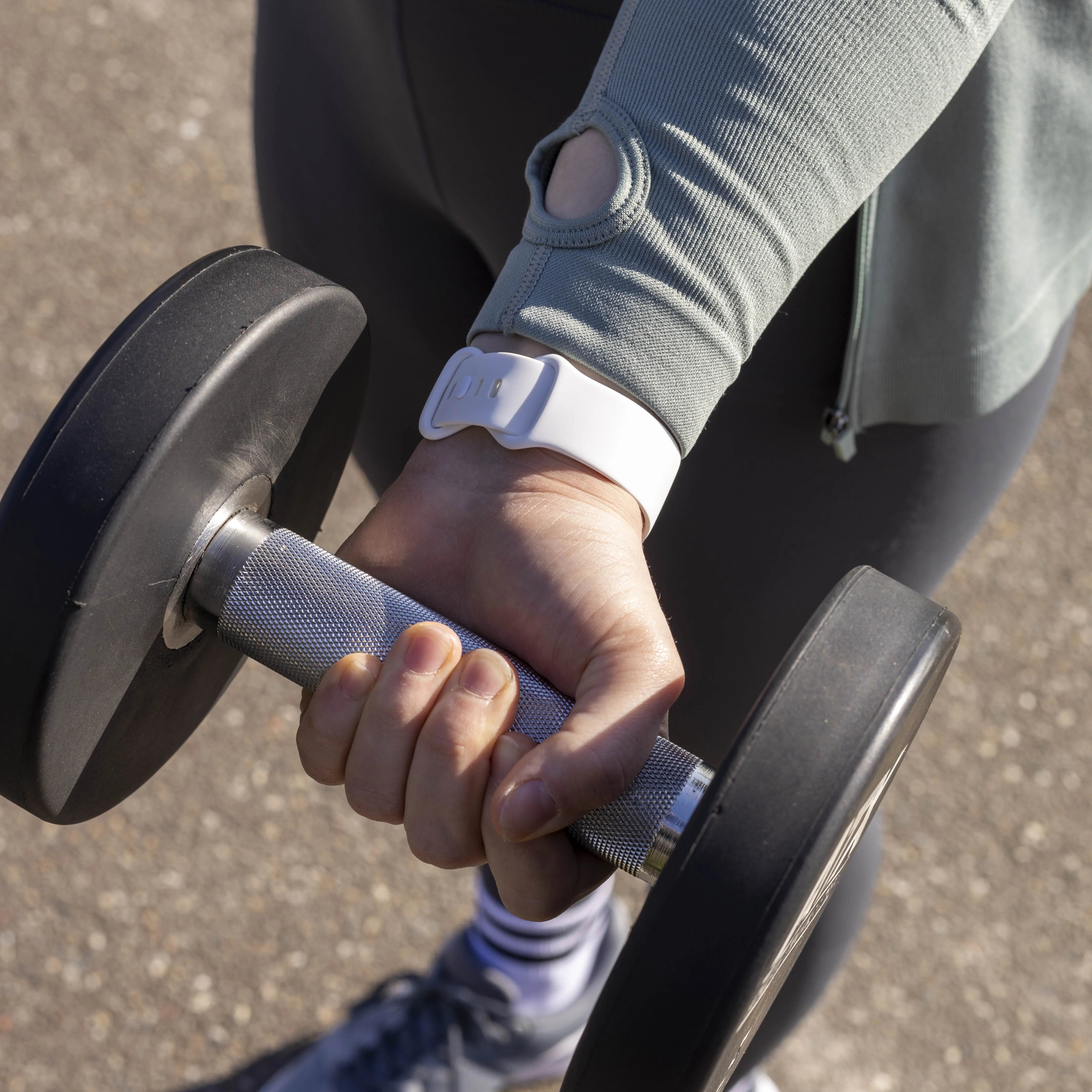 Bracelet silicone classique Fitbit Versa 4 (blanc)