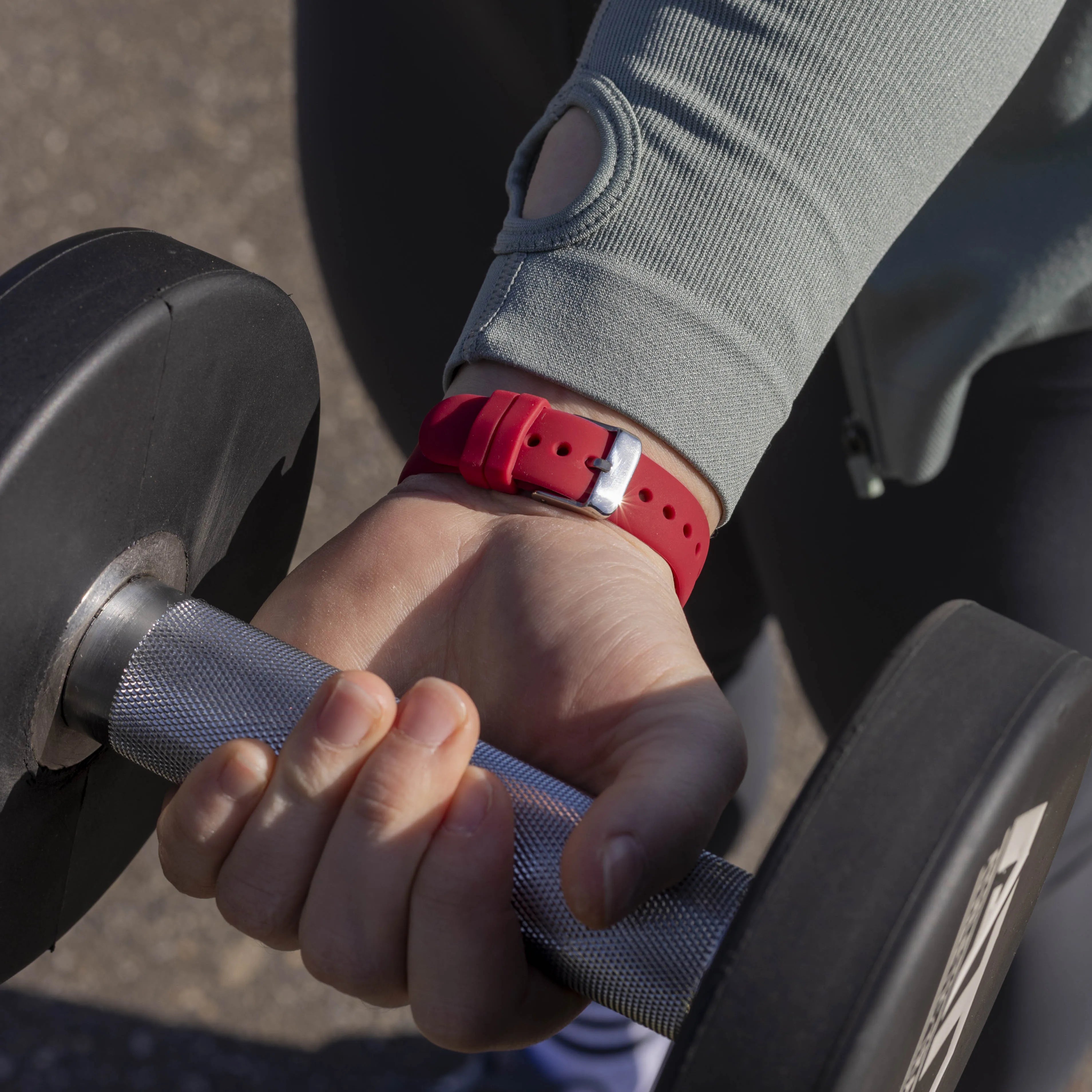 Bracelet silicone de luxe Fitbit Versa 3 (rose rouge)