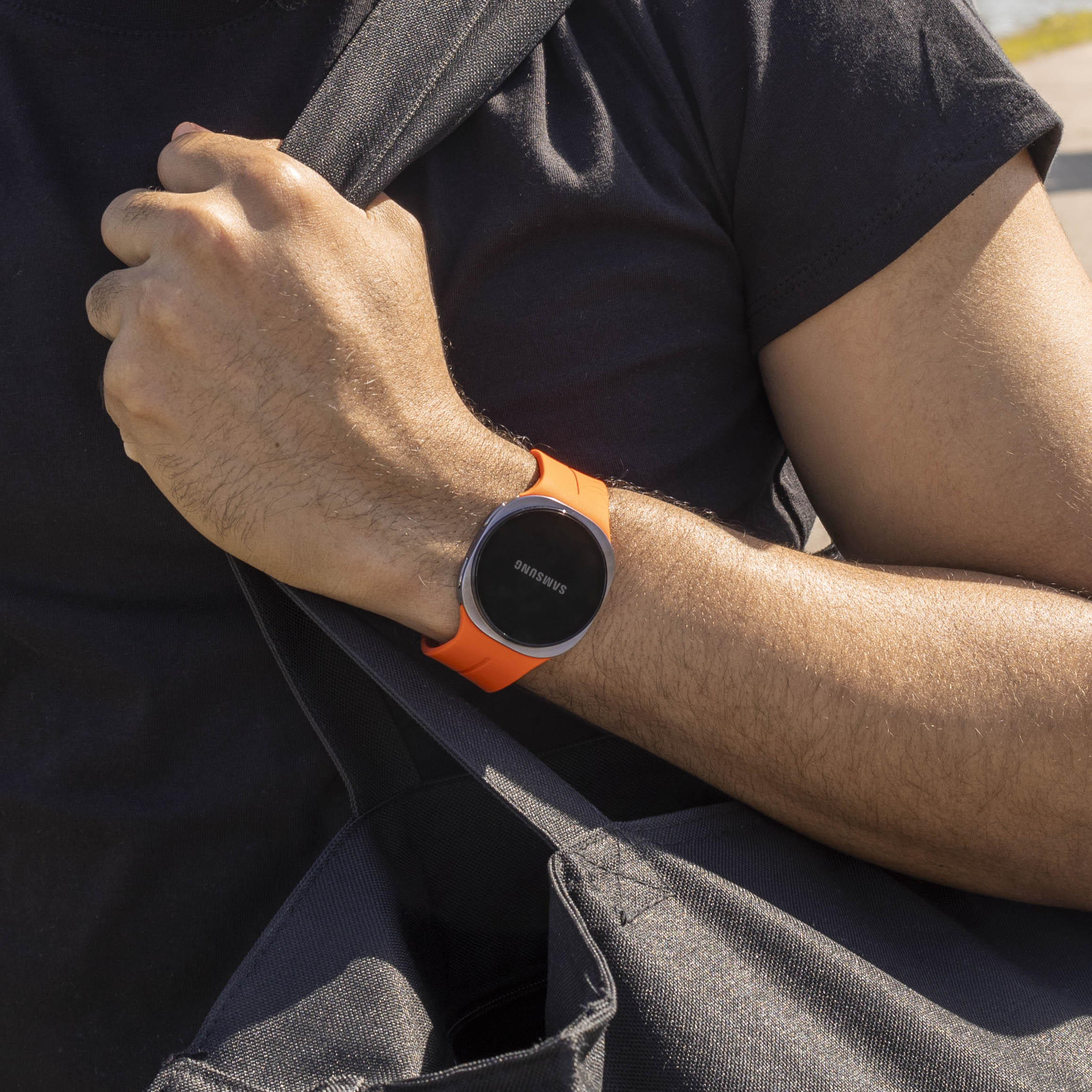 Bracelet silicone avec boucle Samsung Galaxy Watch 8 - 44mm (orange)