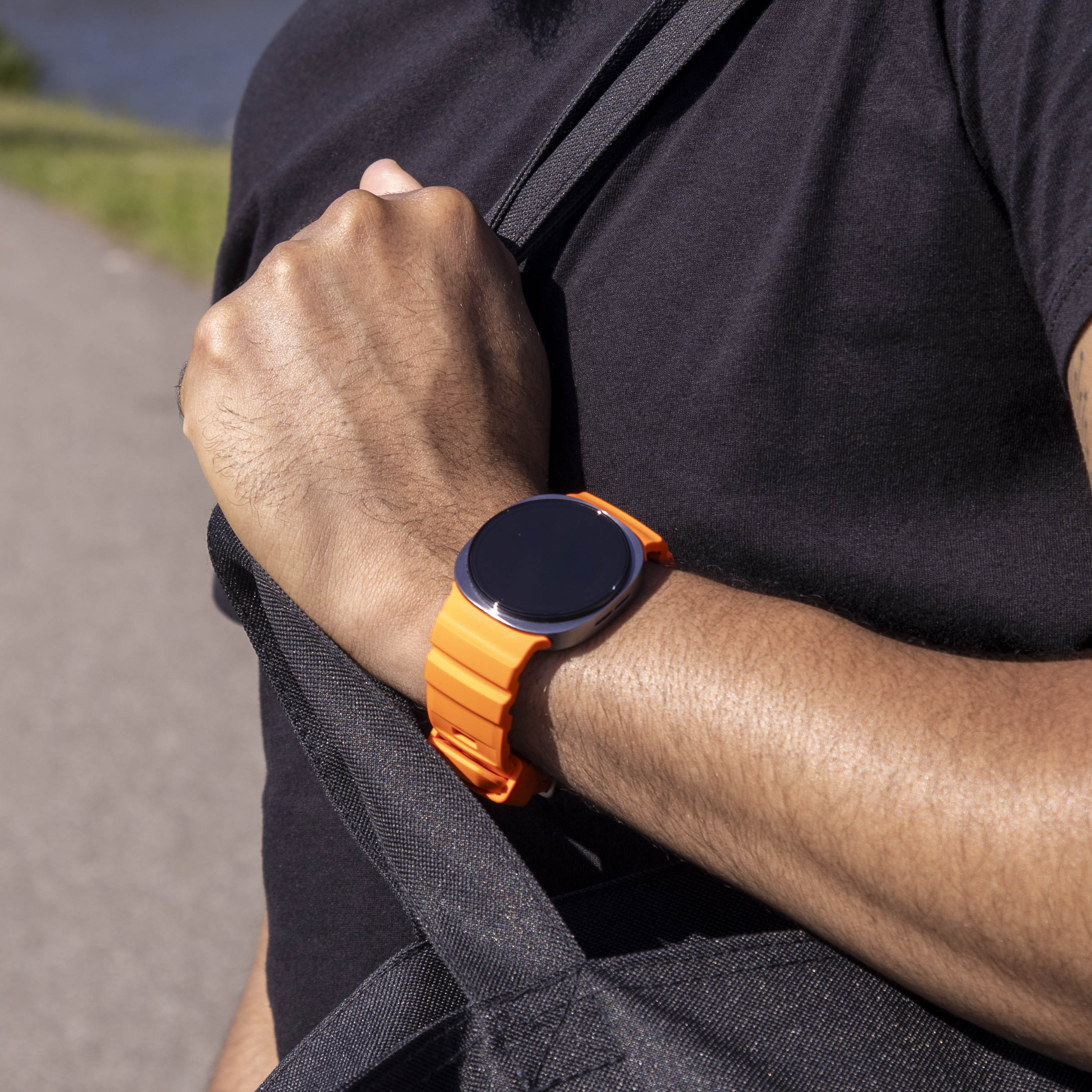 Samsung Galaxy Watch 8 Classic Extreme Silicone Strap (Orange)