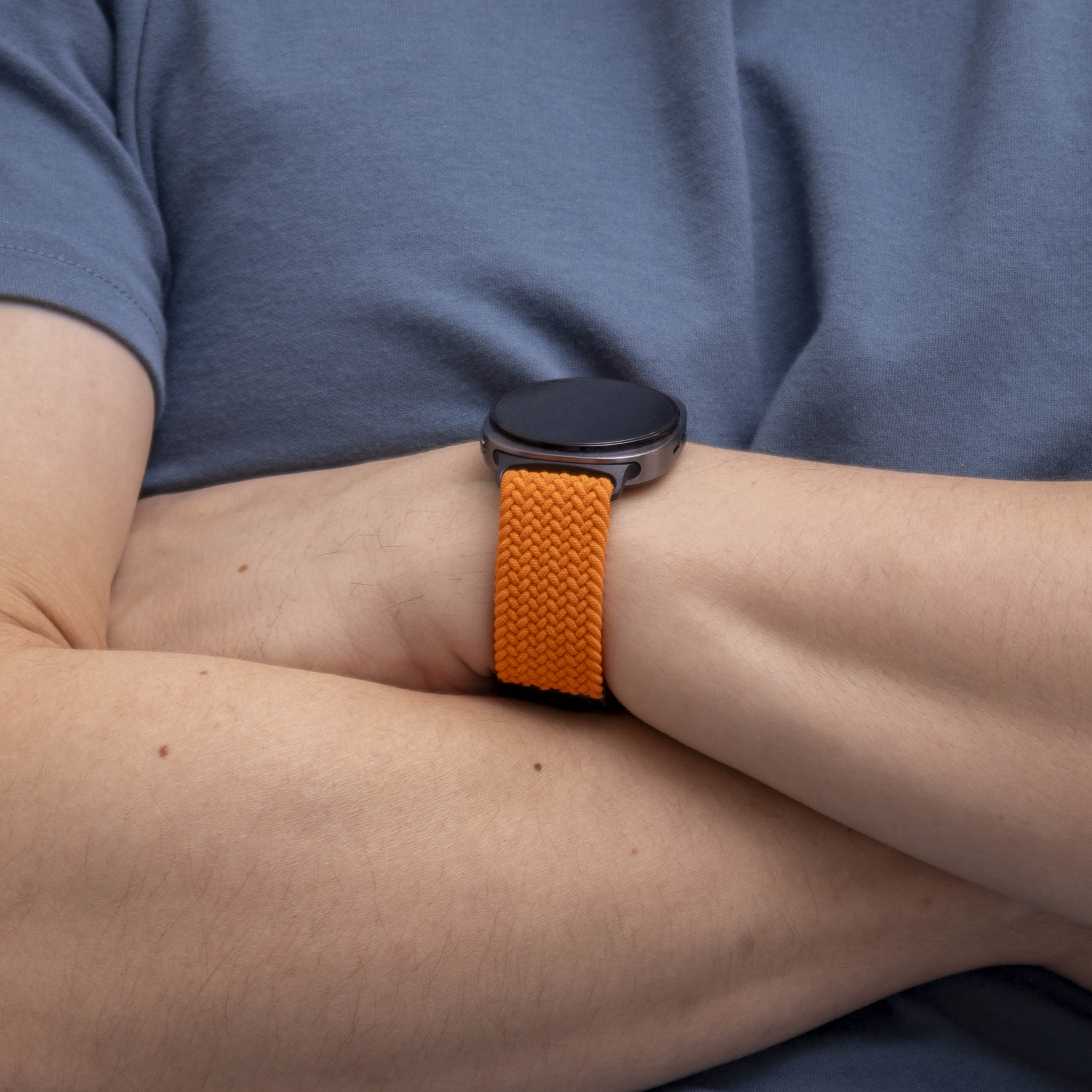 Bracelet tissu avec boucle Samsung Galaxy Watch 8 - 44mm (orange)