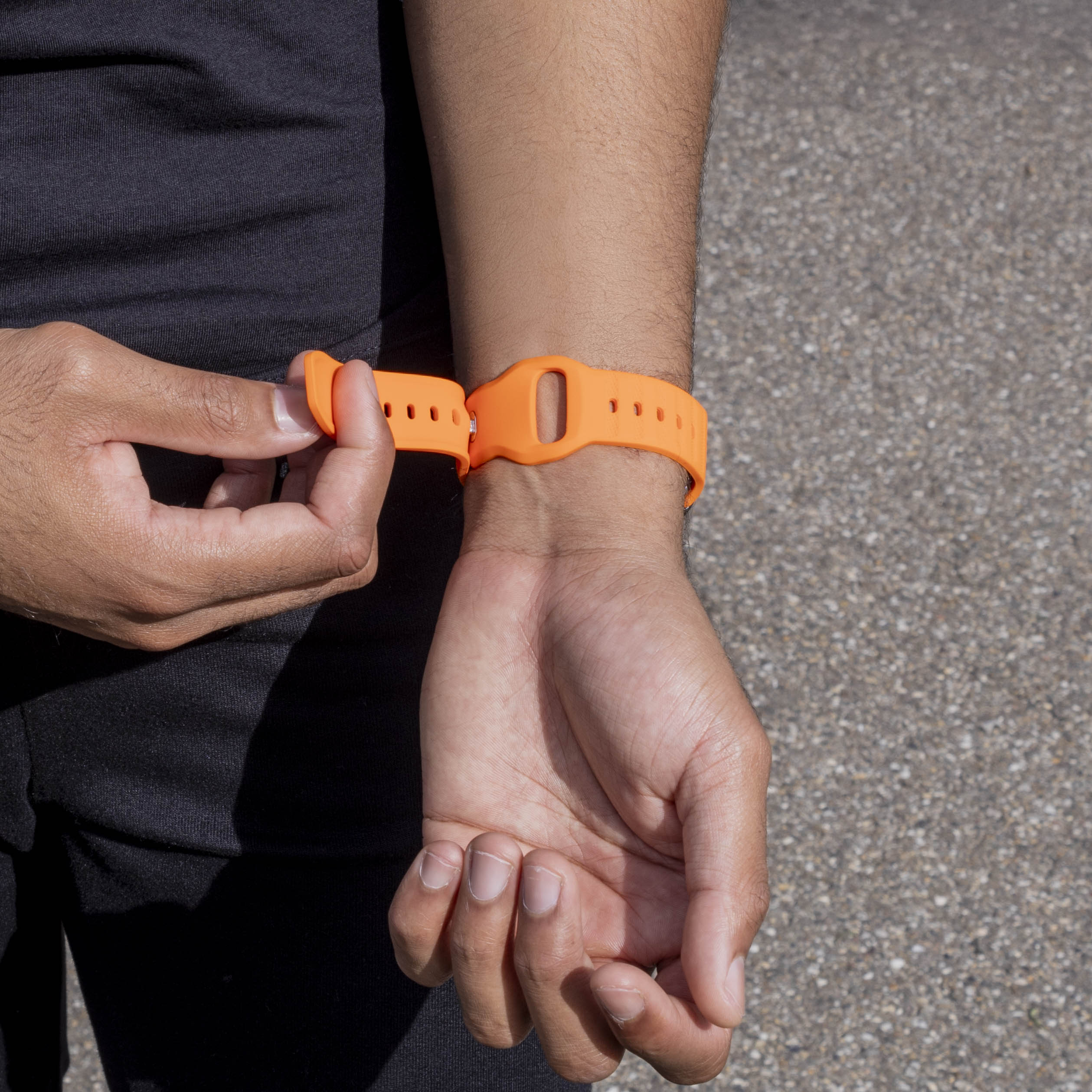 Samsung Galaxy Watch 9 - 40mm Outdoor Silicone Strap (Orange)