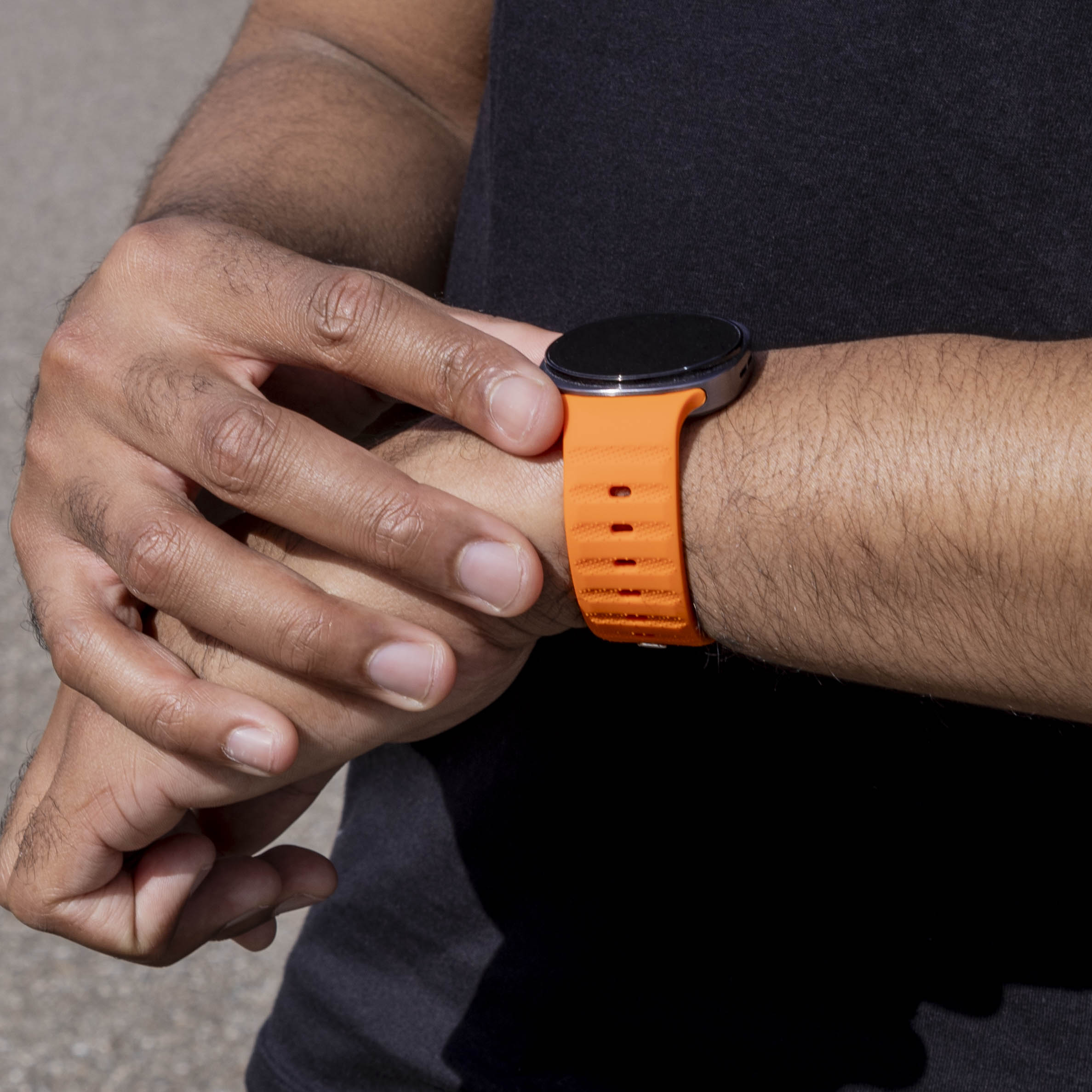 Samsung Galaxy Watch 9 - 40mm Outdoor Silicone Strap (Orange)