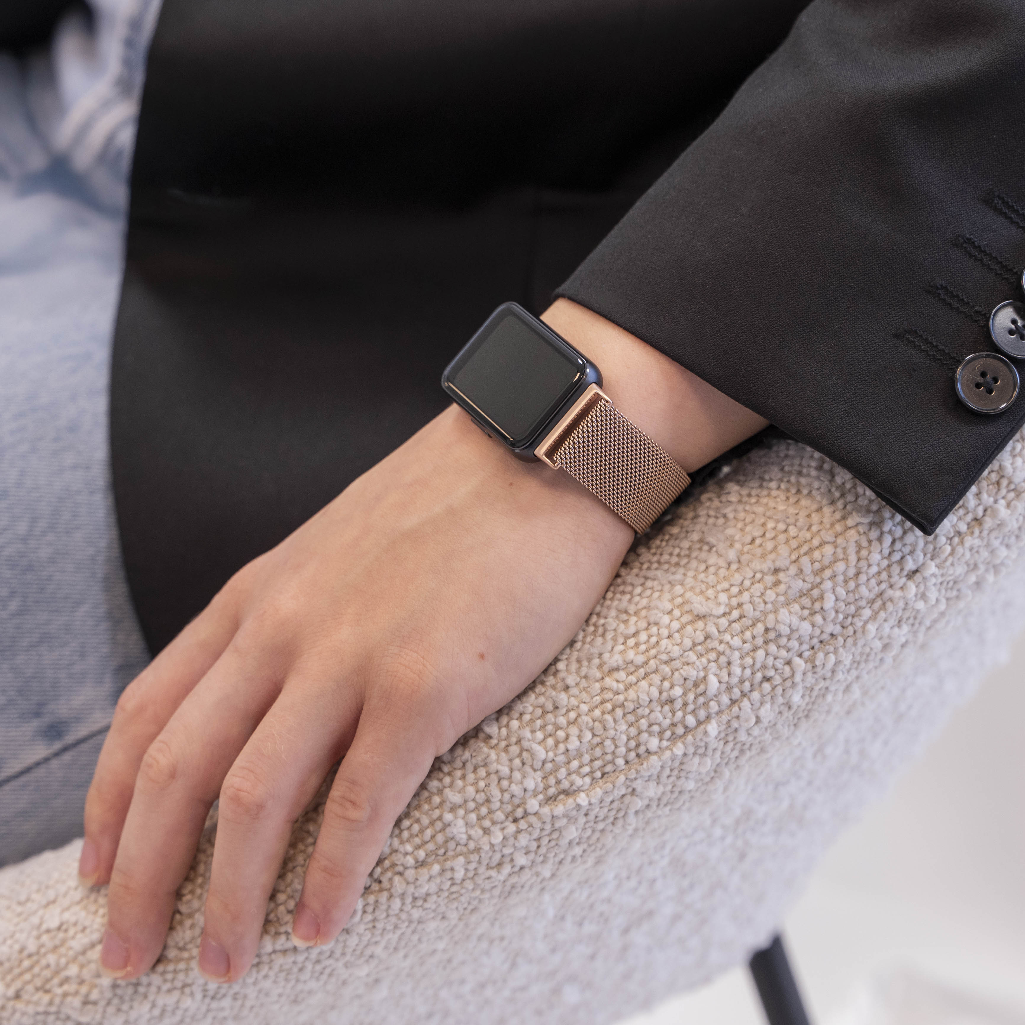 Bracelet Milanais Samsung Galaxy Fit 3 (or rose)