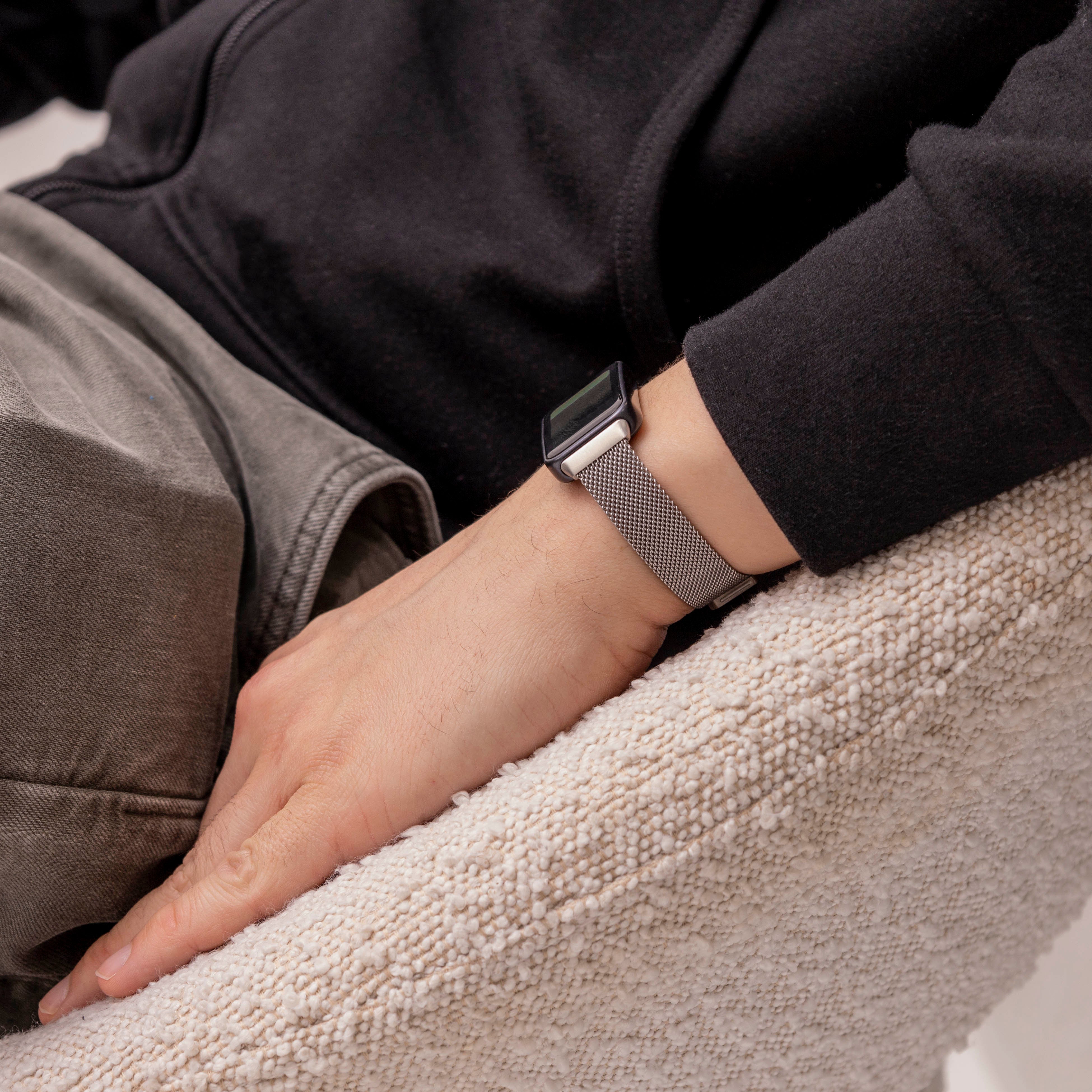 Bracelet Milanais Huawei Band 10 (argent)