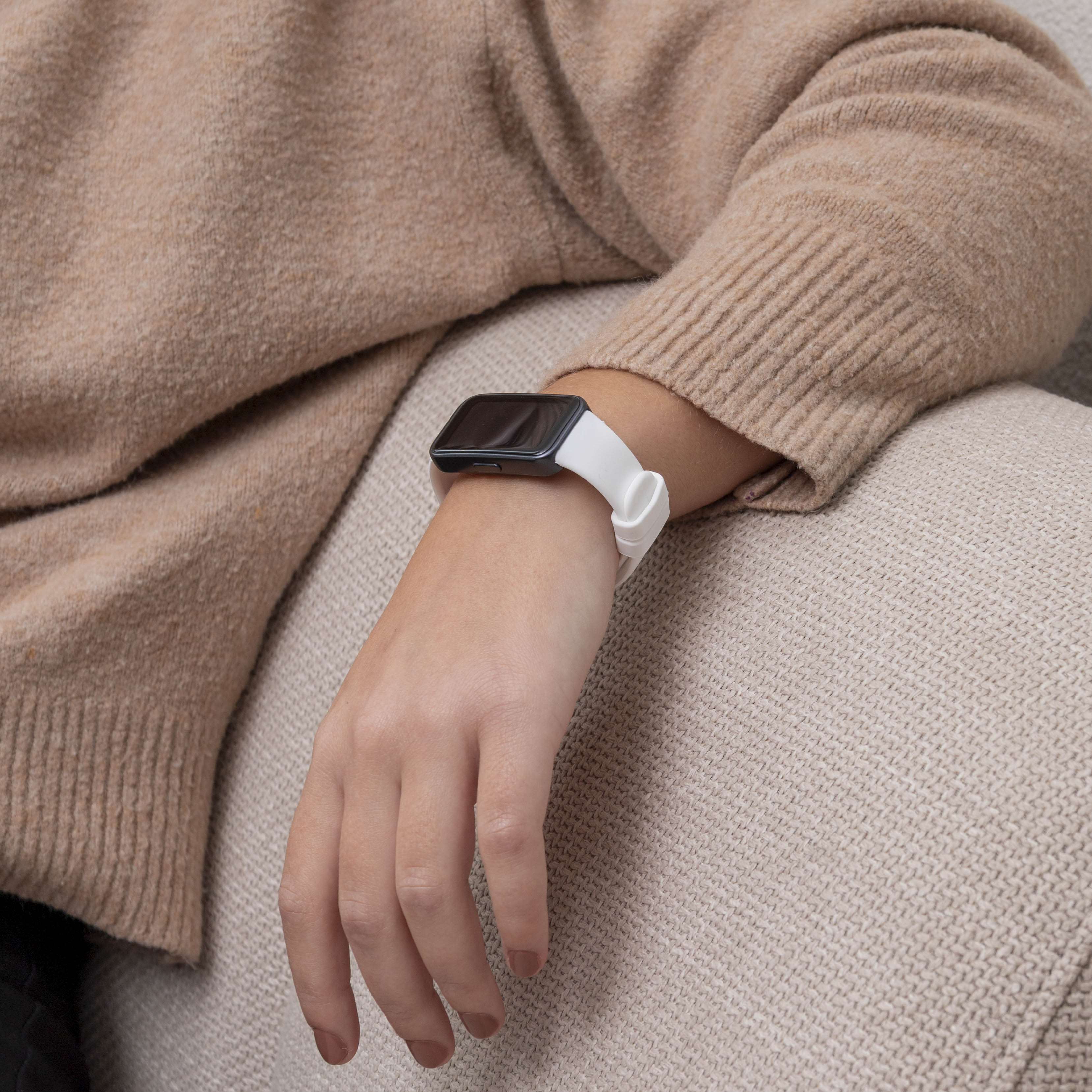 Huawei Band 8 Silicone Classic Strap (White)