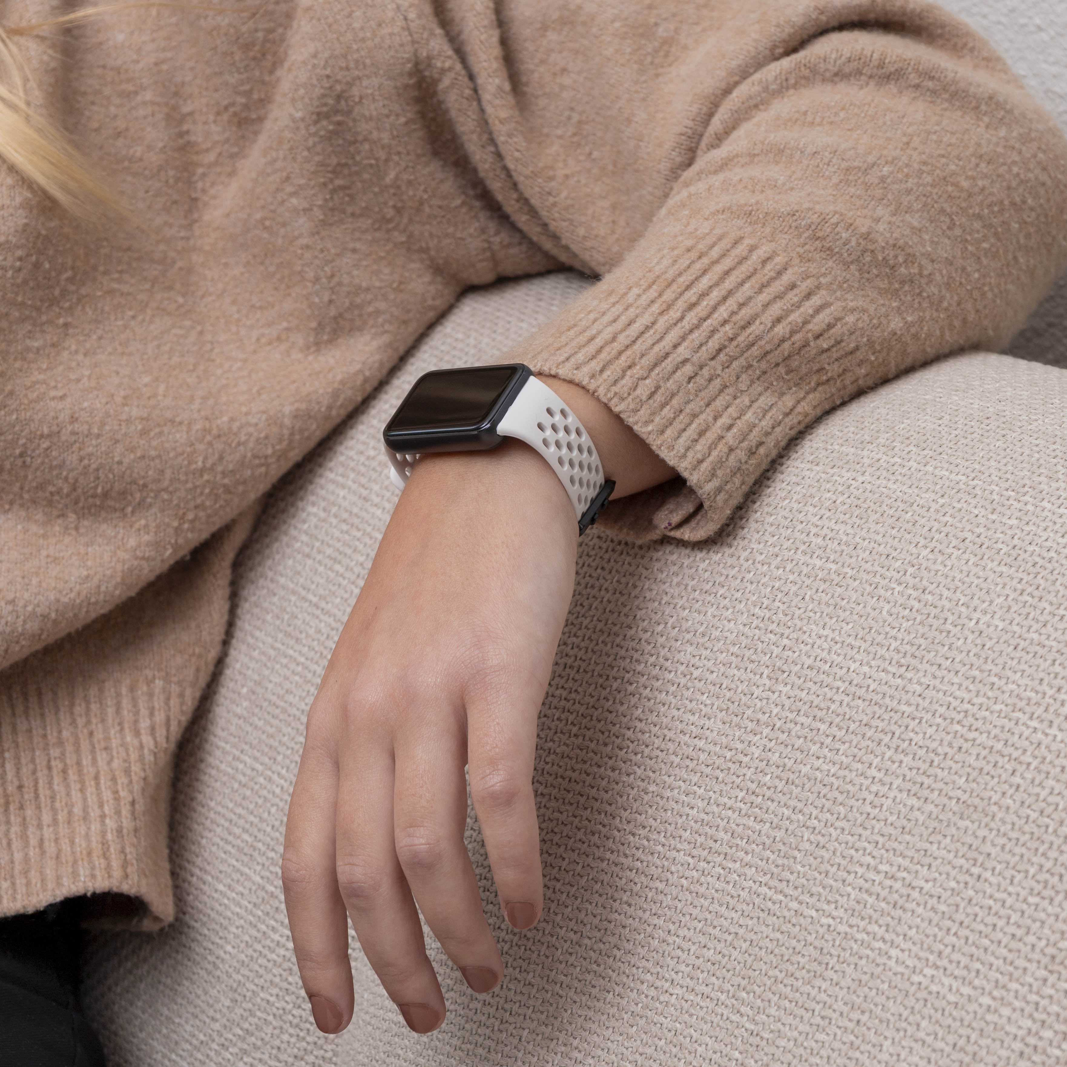 Bracelet silicone respirant Samsung Galaxy Fit 3 (lumière stellaire)