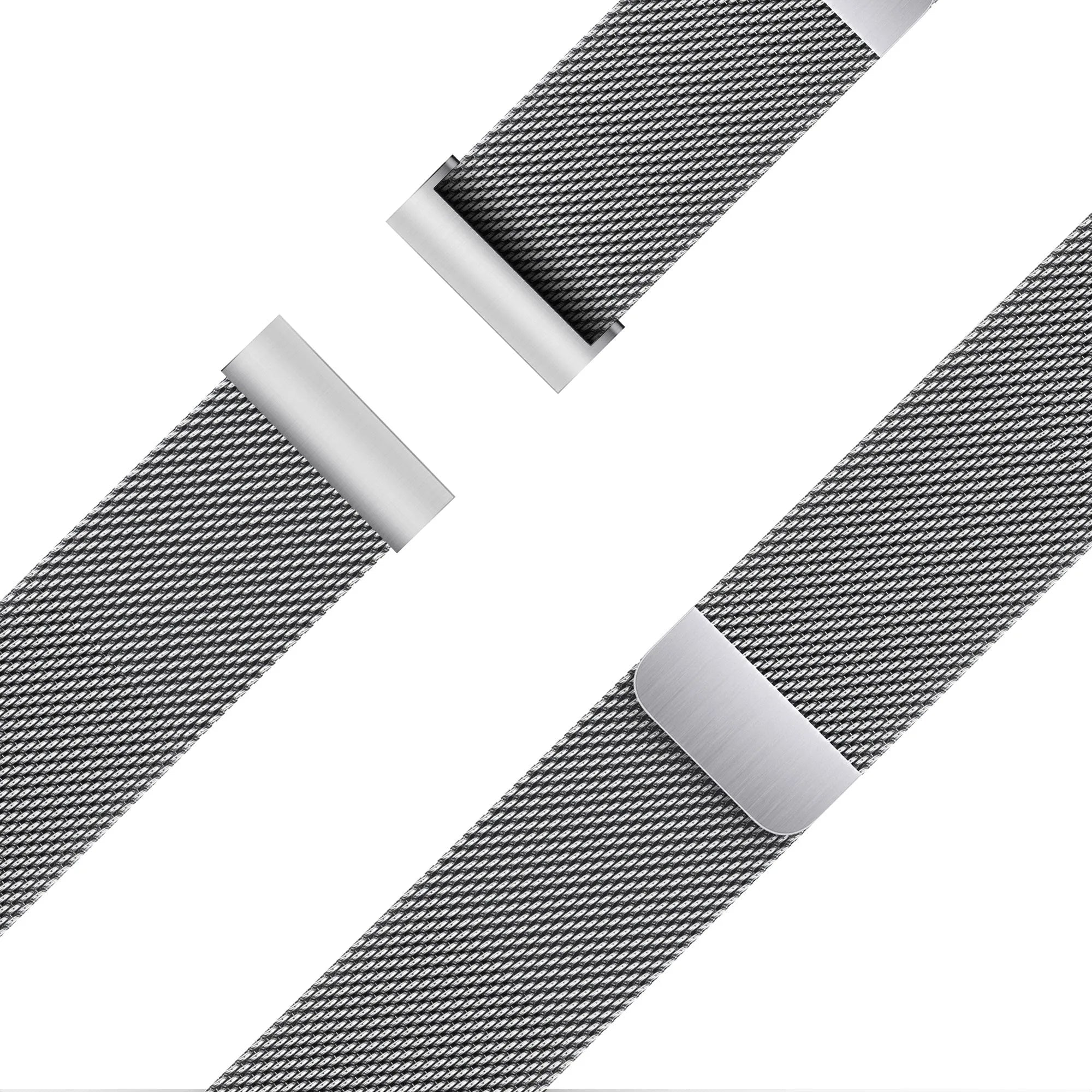 Bandz Bracelet milanais Loop Garmin Forerunner 265s (argent)