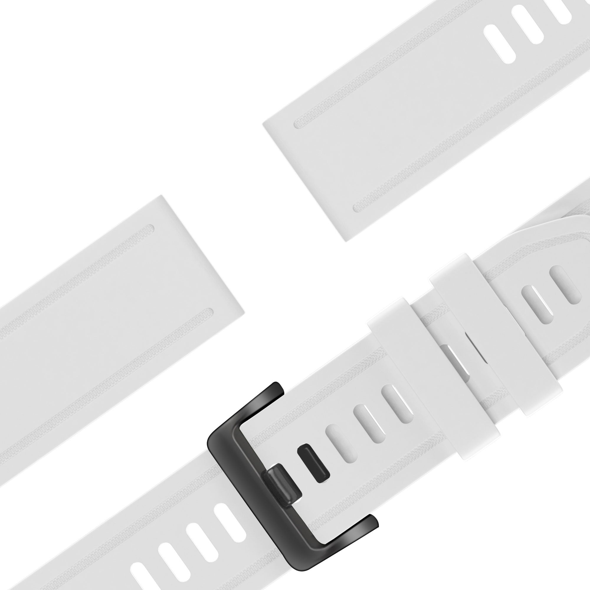 Bandz Bracelet silicone à boucle Garmin D2 Delta S (blanc)