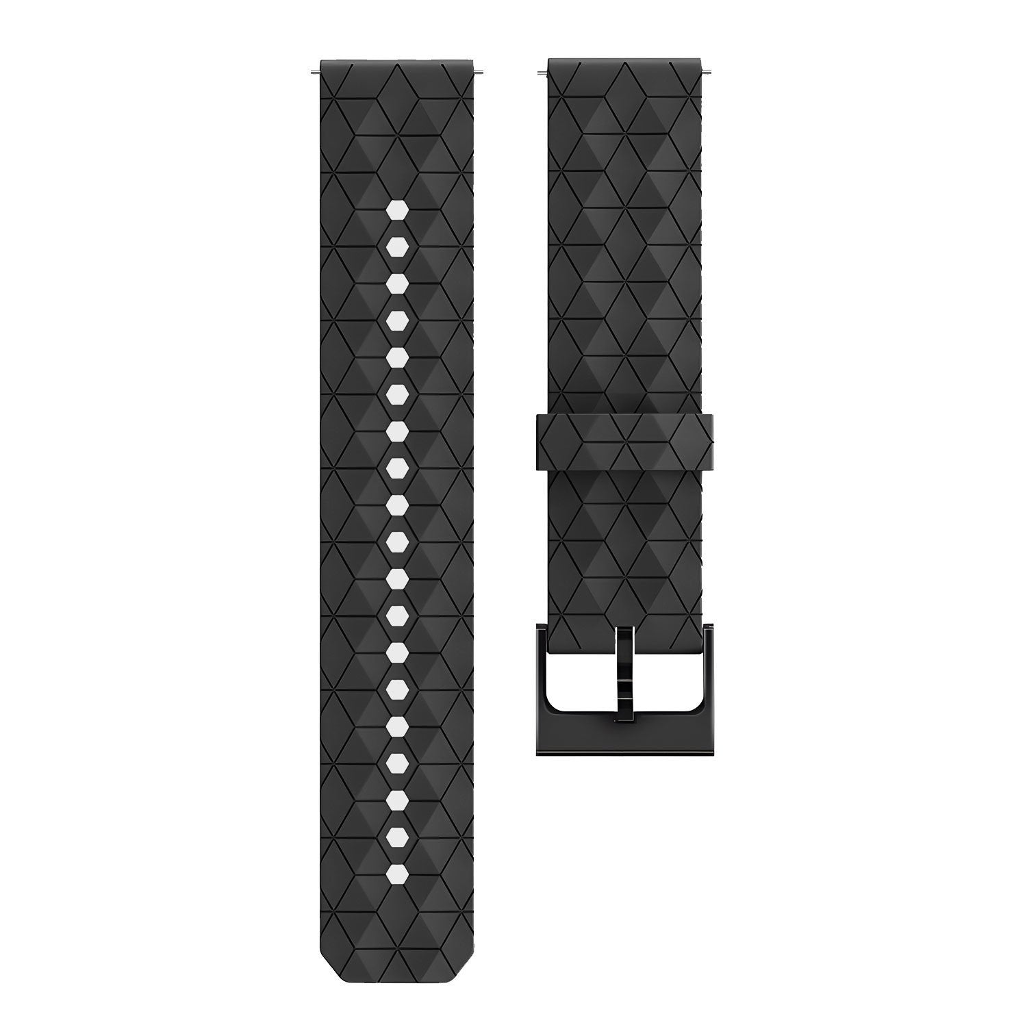 Redmi Watch 5 Active Silicone Hexa Strap (Black)