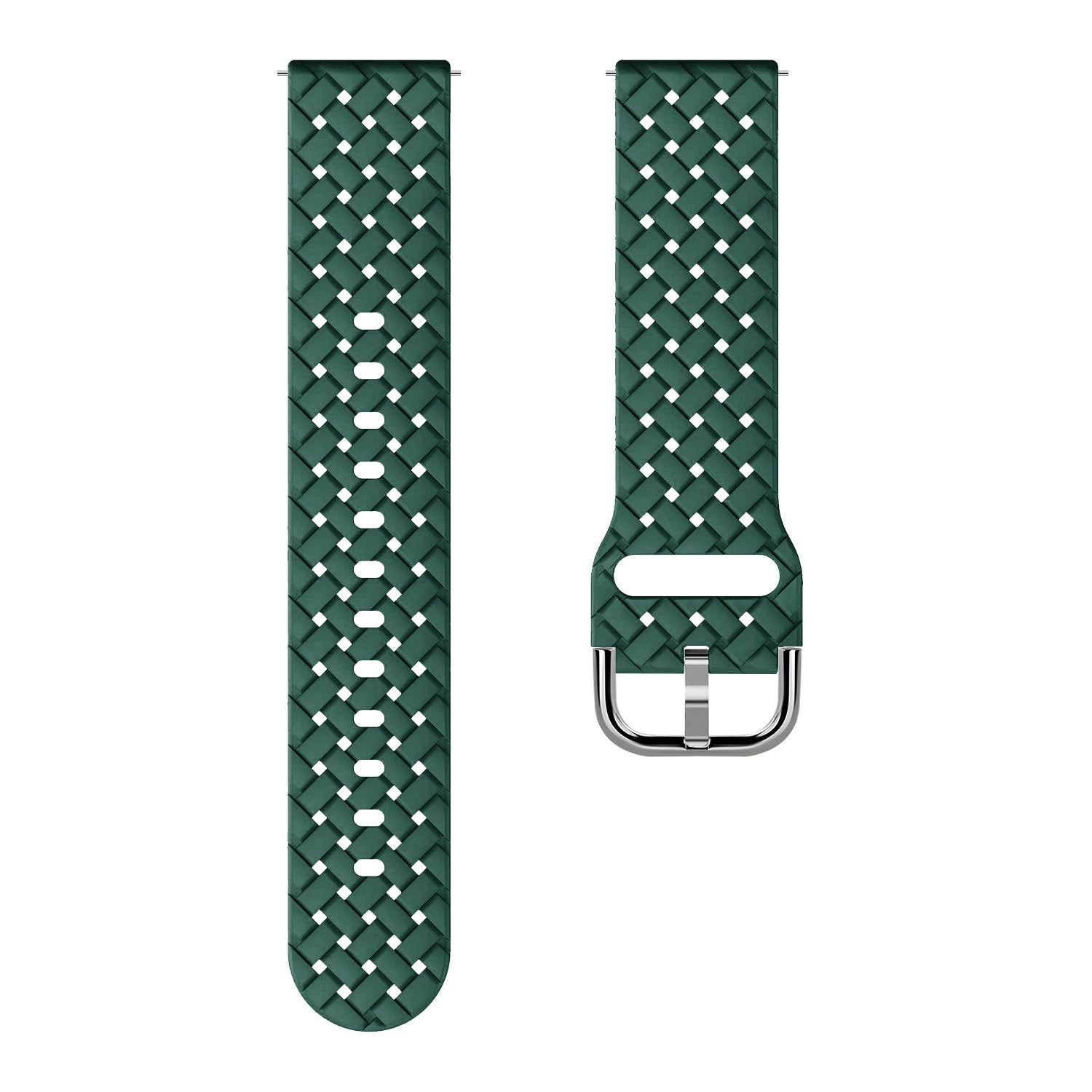 Withings Steel HR Sport Braided Silicone Strap (Dark Green)