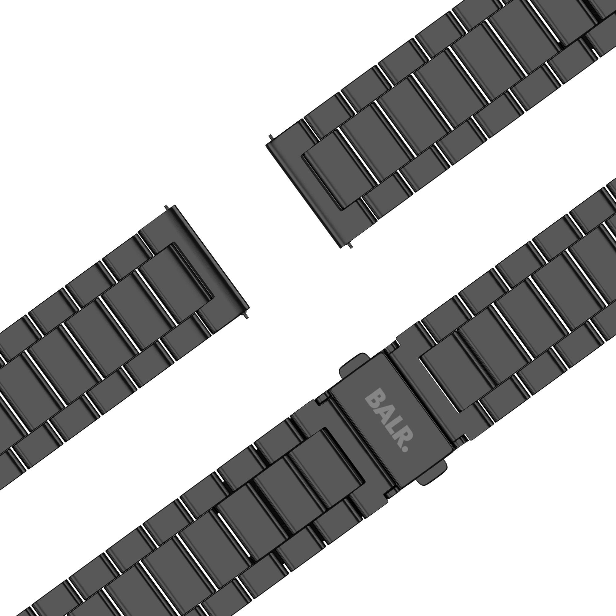 BALR Bracelet acier Samsung Gear S3 (noir)