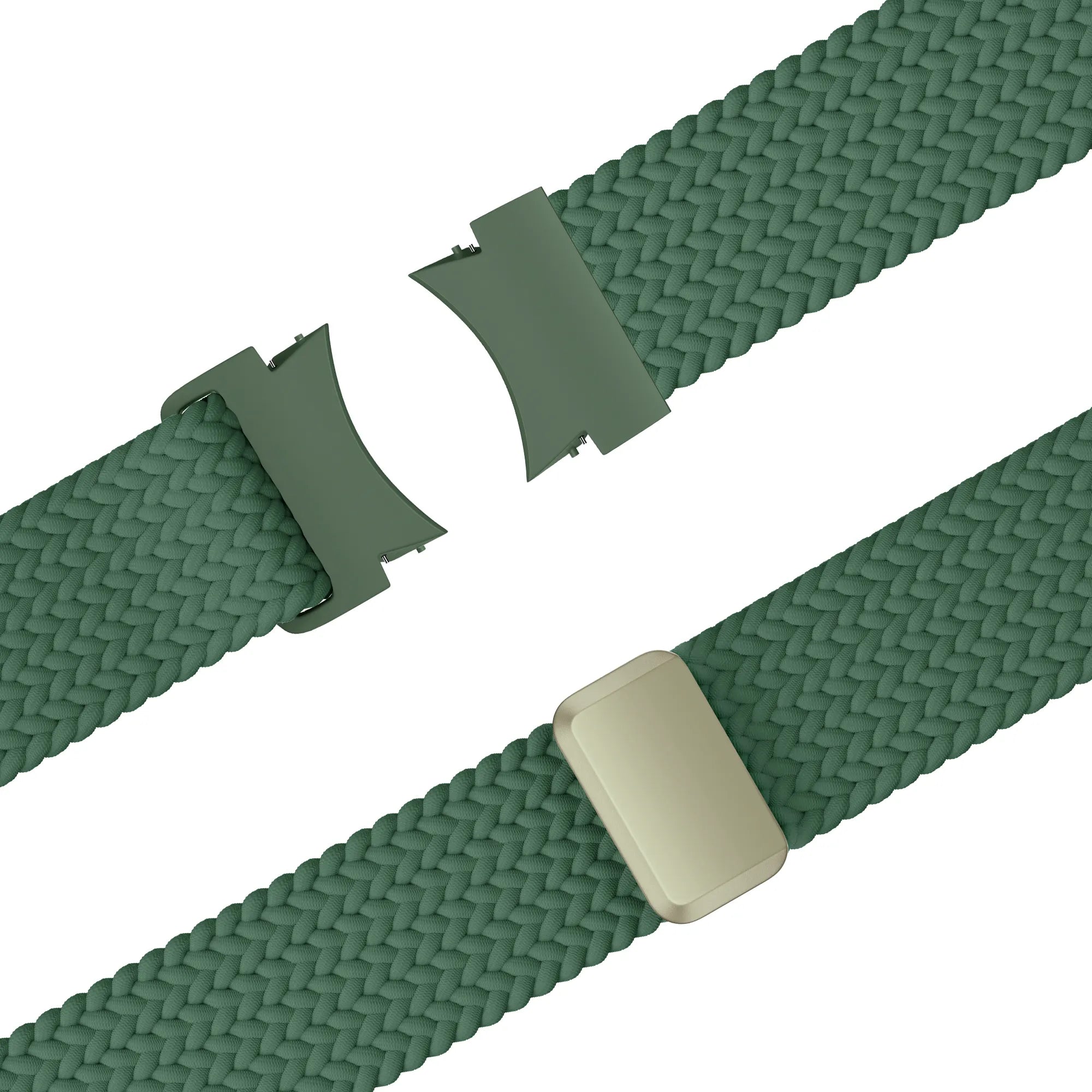 Bandz Samsung Galaxy Watch 6 Classic - 43mm Braided Strap 'Easy Fit' (Green)
