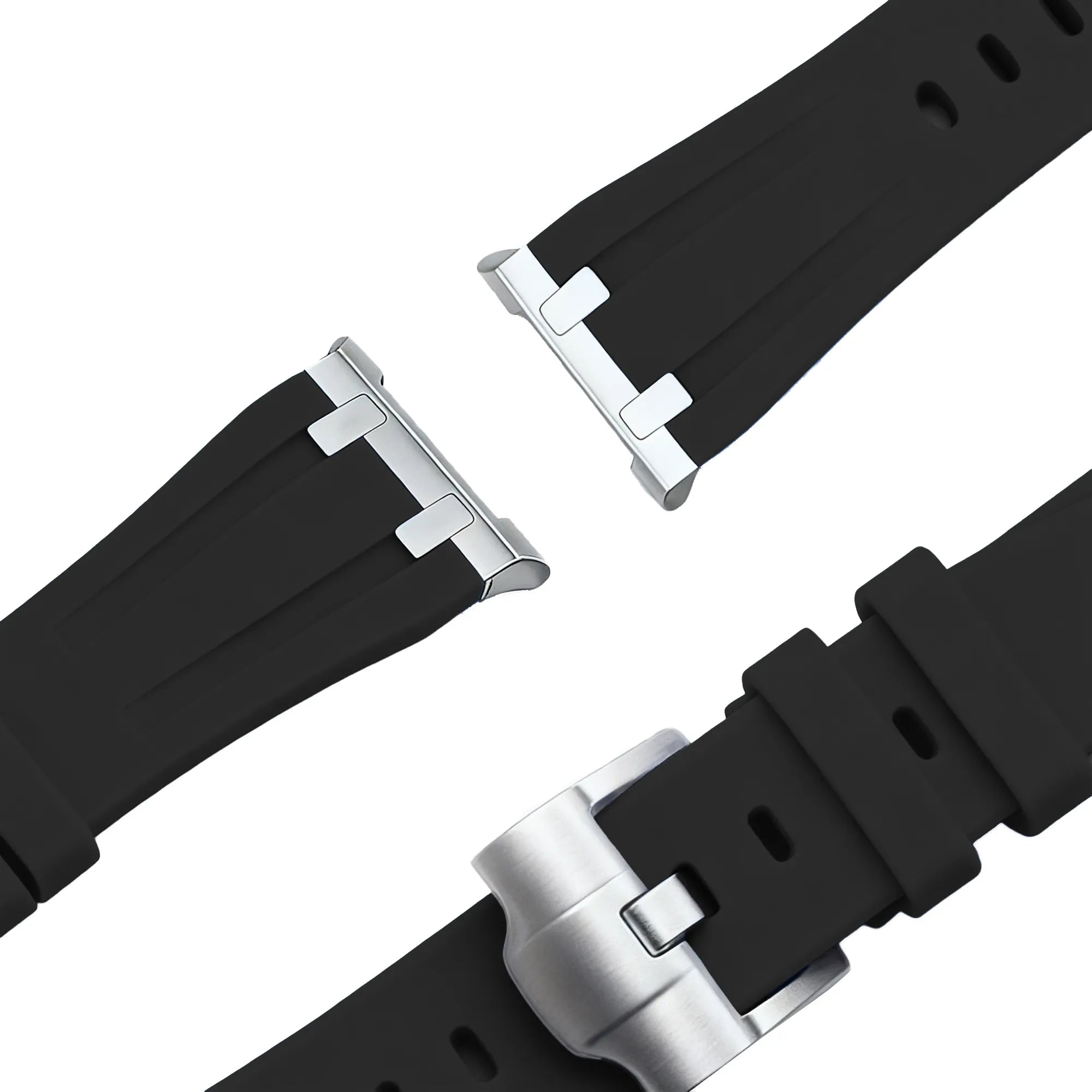 Bandz Bracelet silicone 'Luxe Liquid' Samsung Galaxy Watch 9 - 44mm (noir)