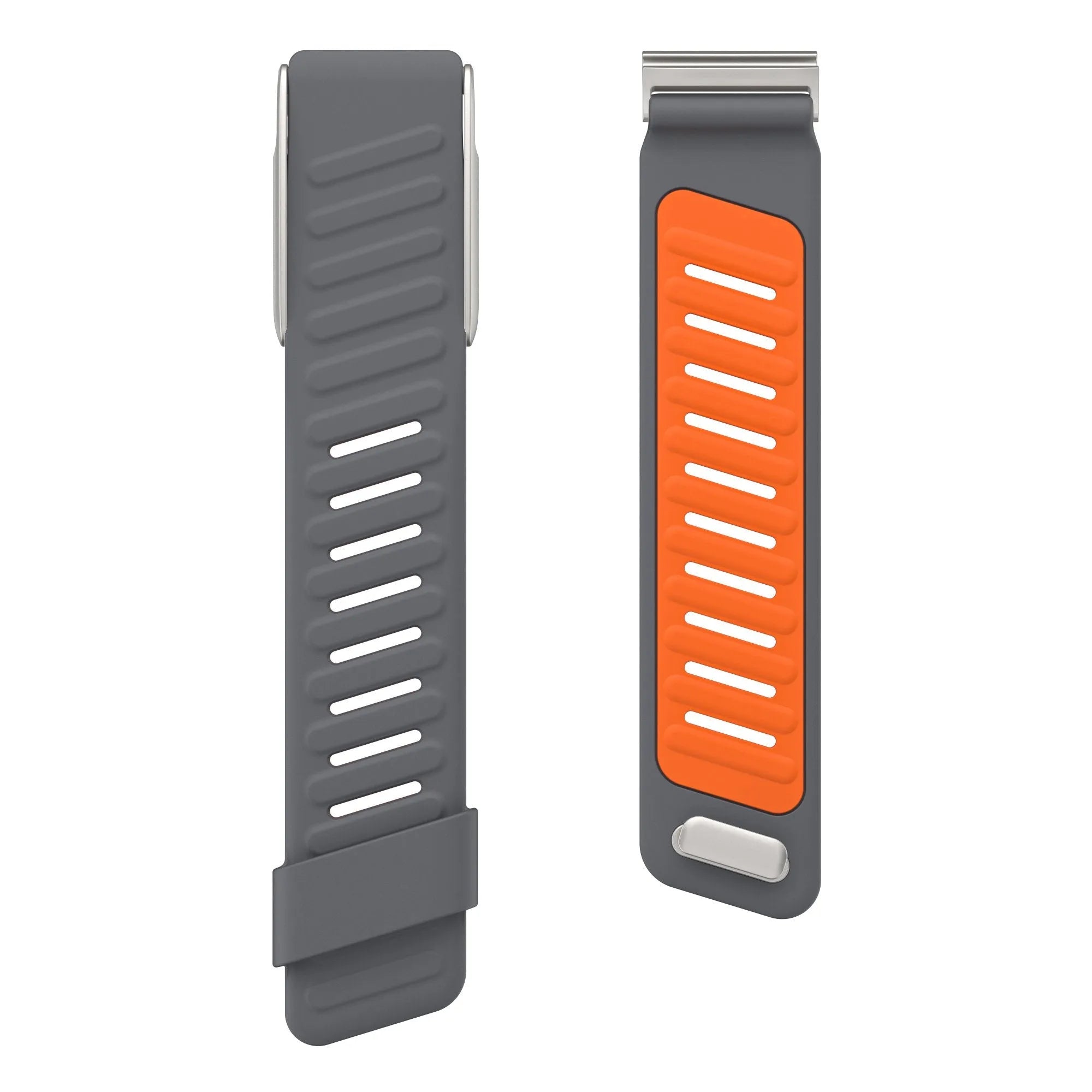 Bracelet sport compatible avec Whoop MG (gris foncé/orange)
