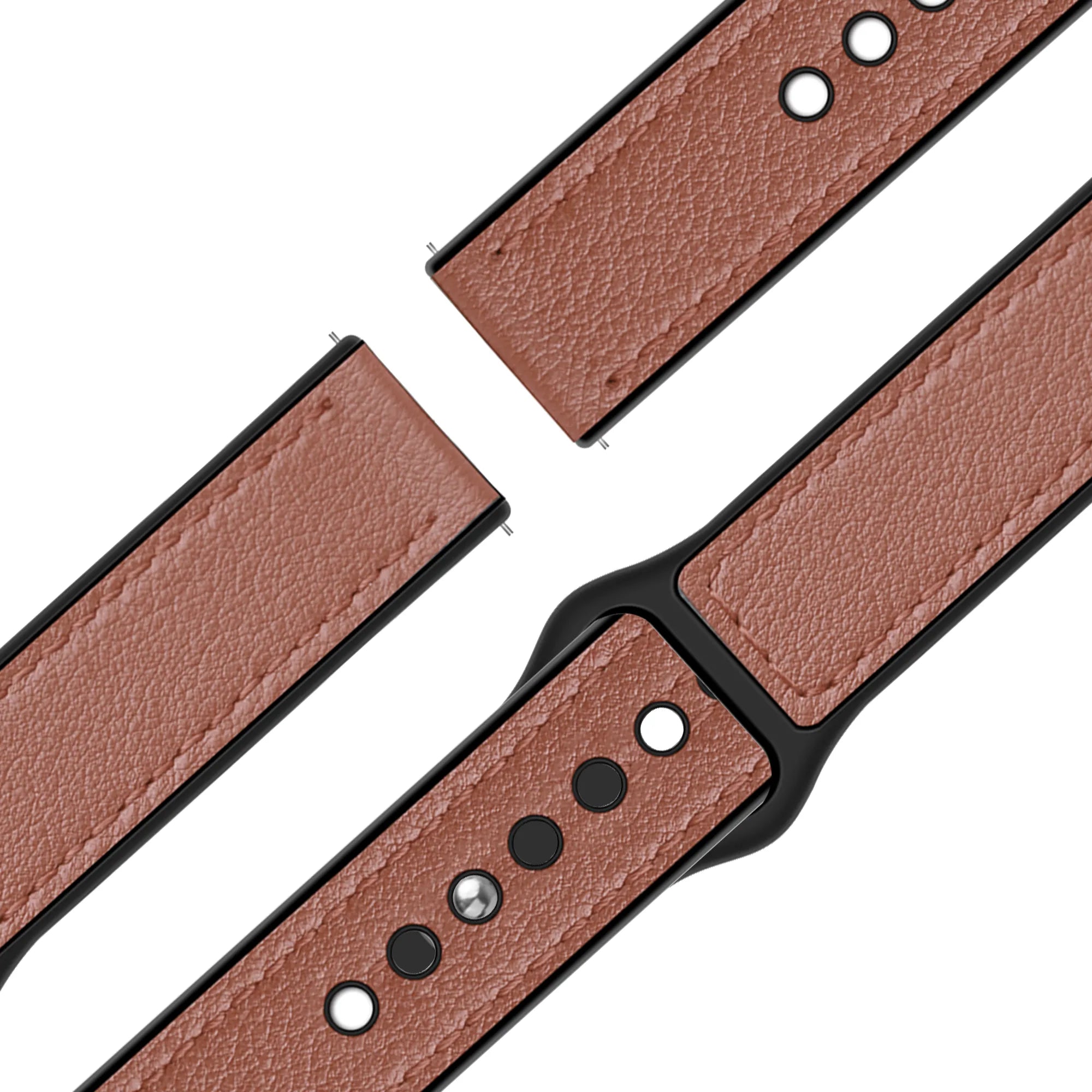 Bandz Garmin D2 Air X10 Leather Strap 'Hybrid' (Brown)