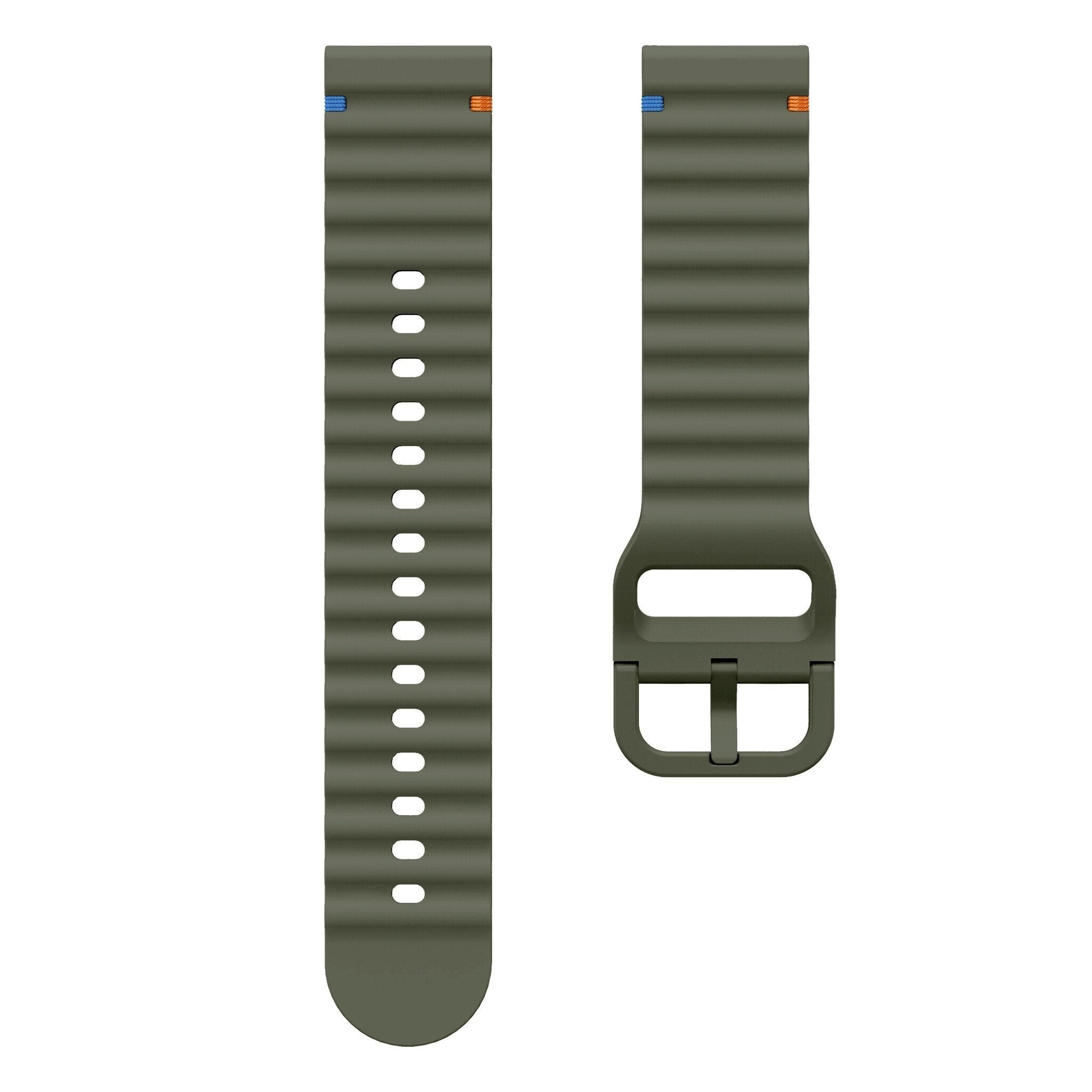 Huawei Watch GT 5 Pro - 46mm Wave Silicone Strap (Army Green)