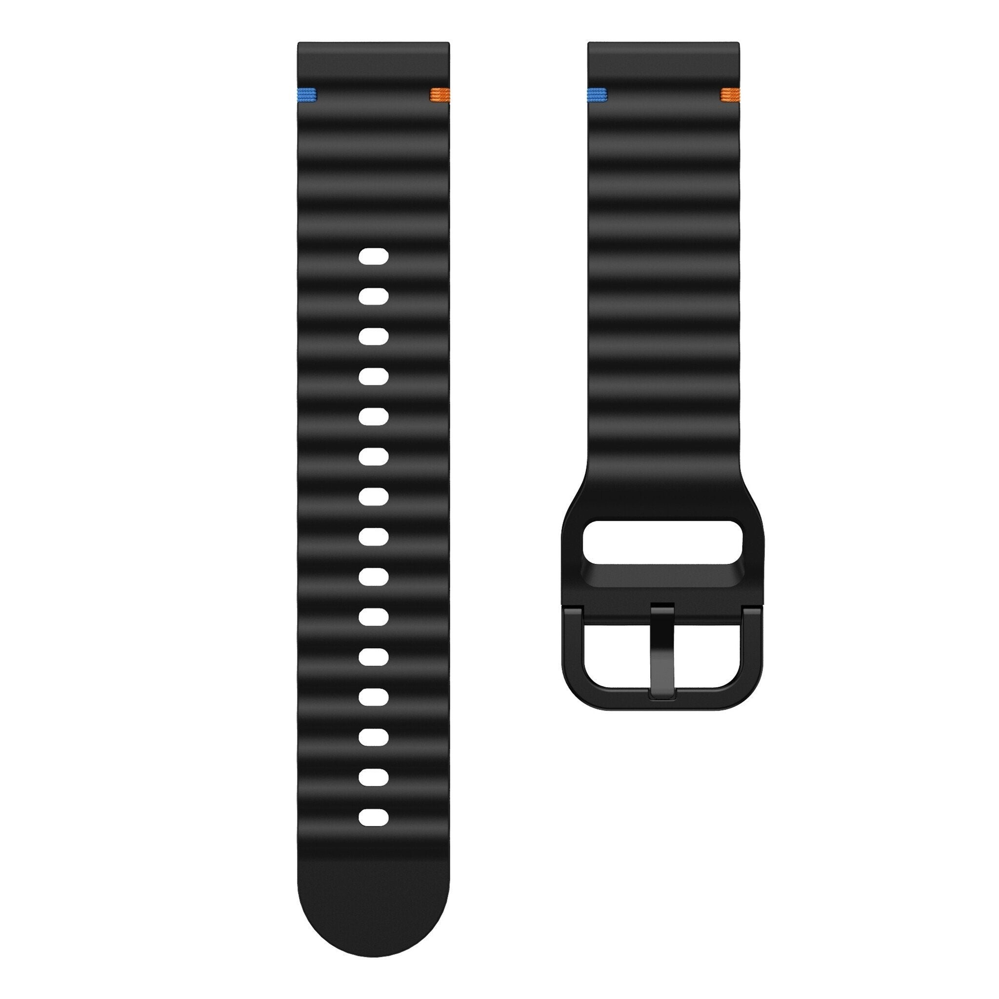 Bracelet silicone ondulé Huawei Watch GT 7 Pro (noir)