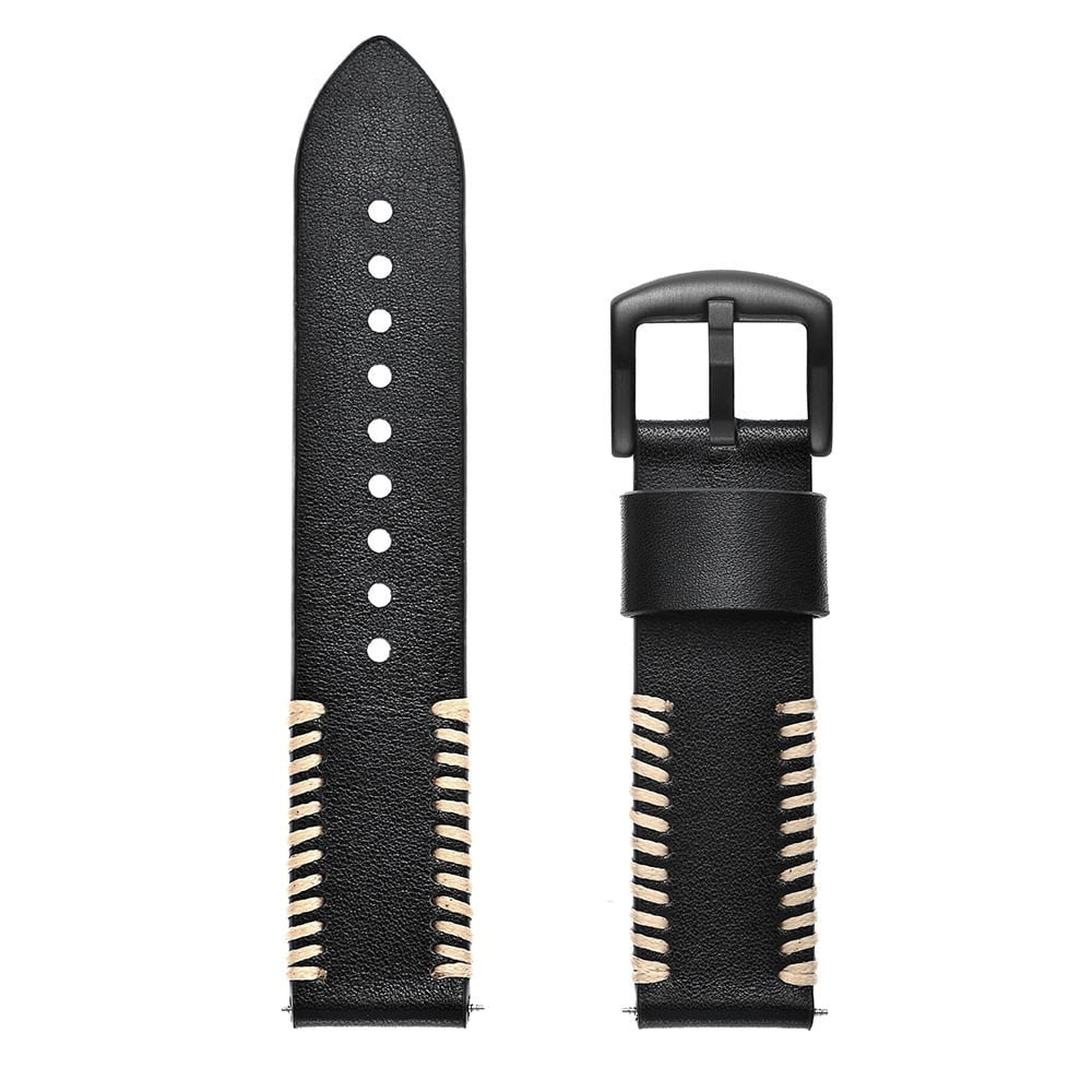 Amazfit GTR 4 Stitched Leather Strap (Black)