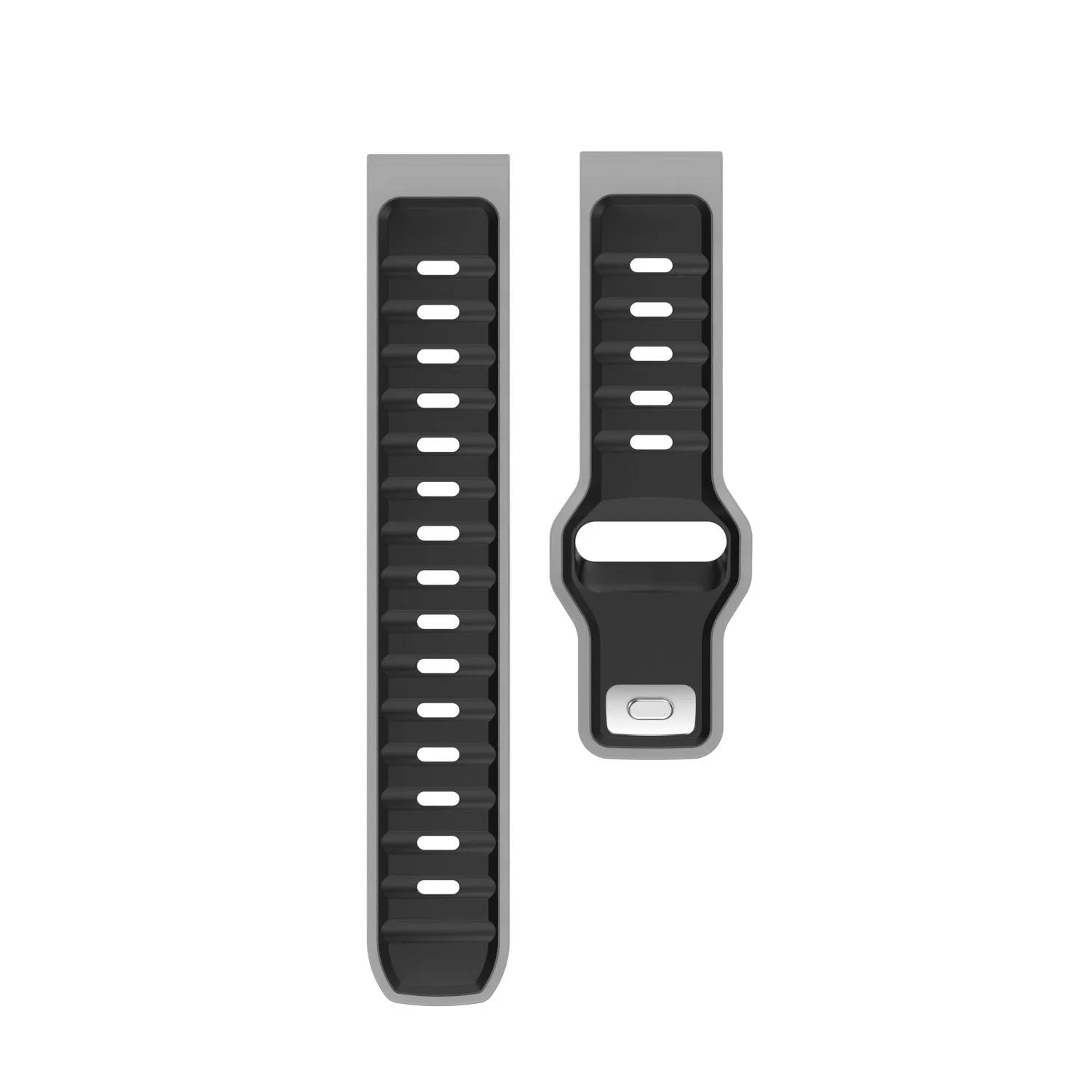 Amazfit Bip U (Pro) Outdoor Duo Silicone Strap (Black/Grey)