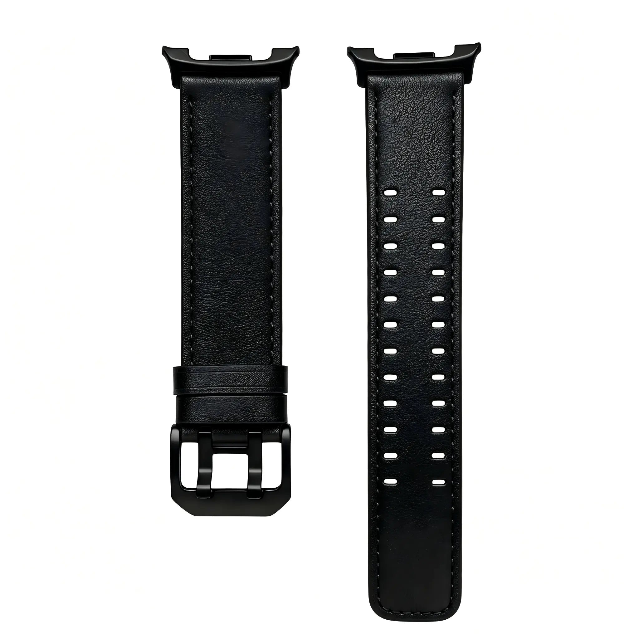 Bracelet cuir à double épingle Samsung Galaxy Watch 8 Classic (noir)