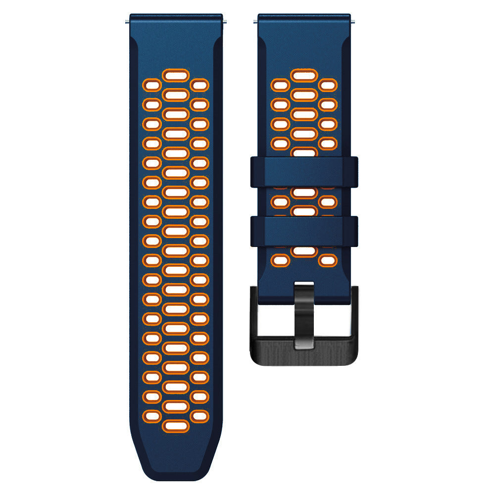 Universal 24mm Sport Buckle Strap (Blue/Orange)