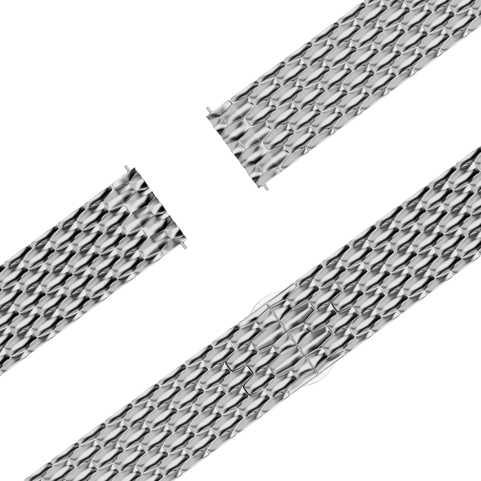 Bandz Bracelet acier 'Dragon' Garmin Bounce 2 (argent)