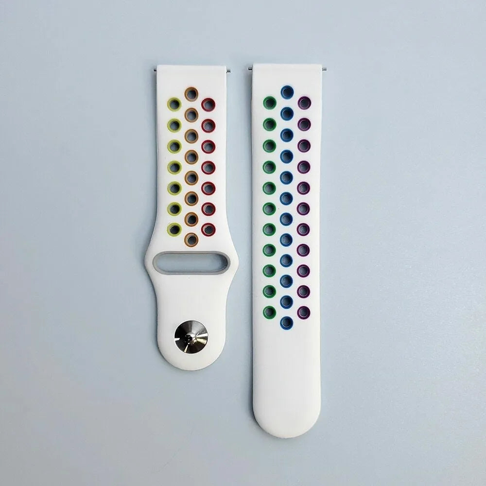 Suunto 9 Peak Pro Sport Strap (White/Colourful)
