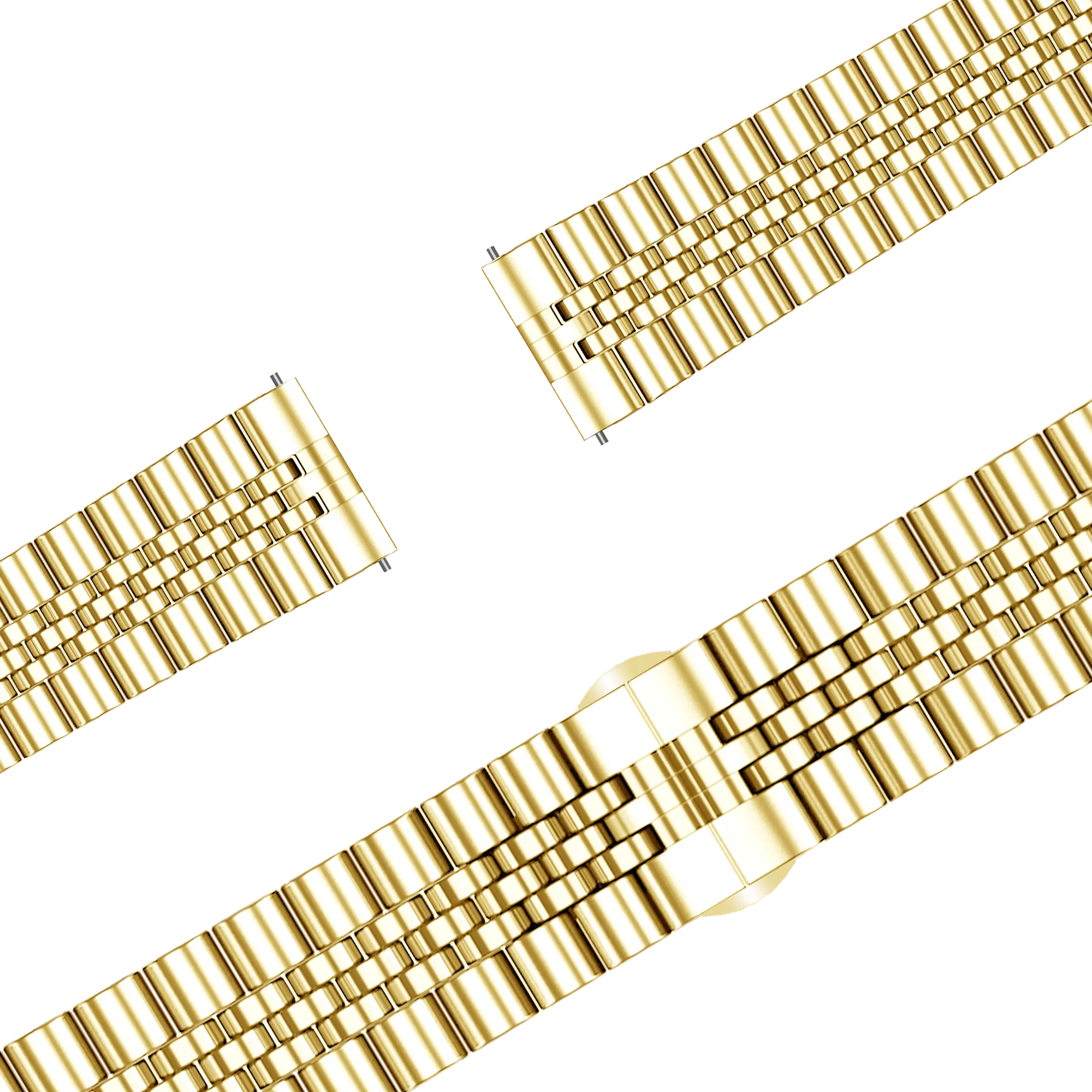 Bandz Bracelet acier 'Jubilee' Garmin Forerunner 255s (or)