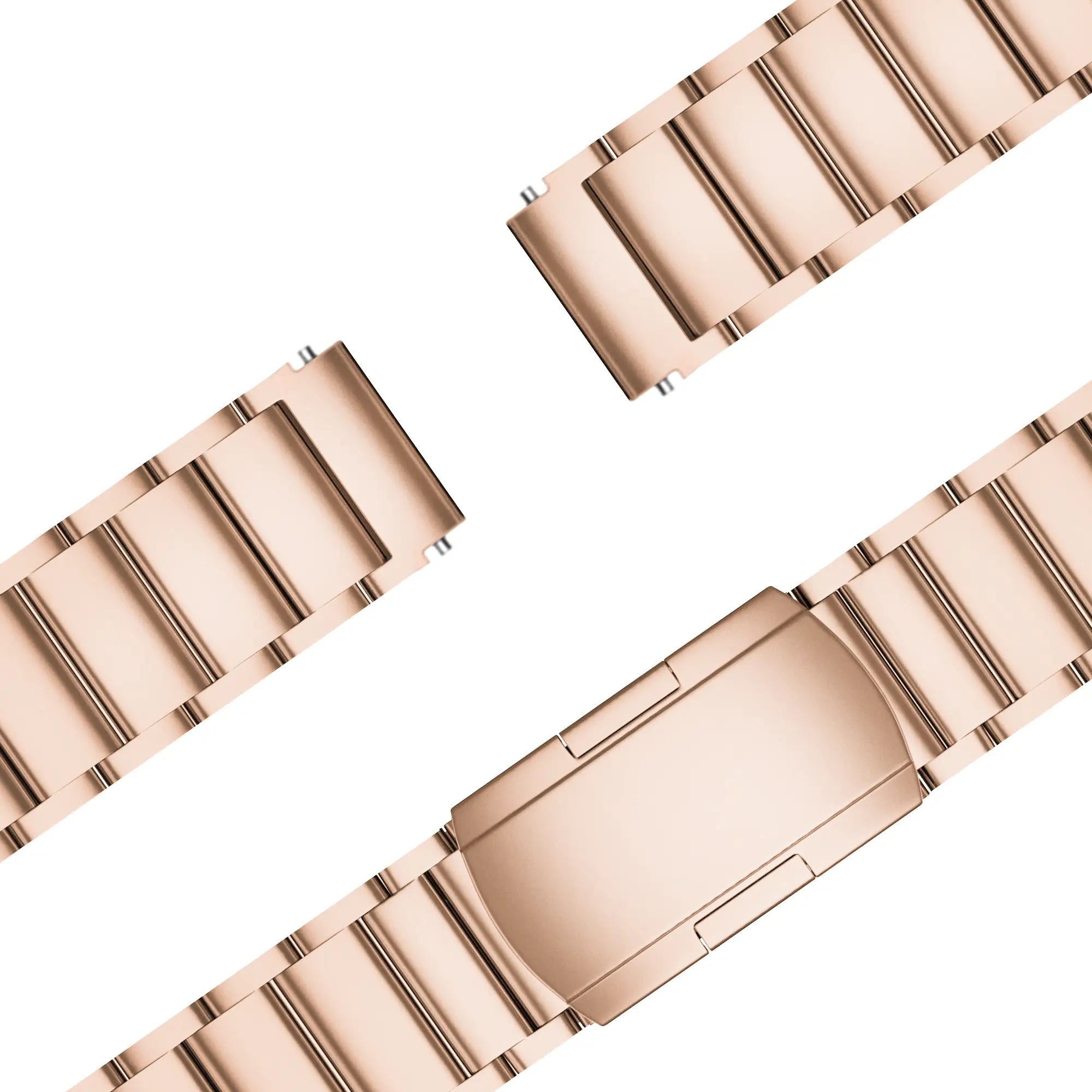 Bandz Bracelet titane Garmin Vivoactive 4s (or rose)
